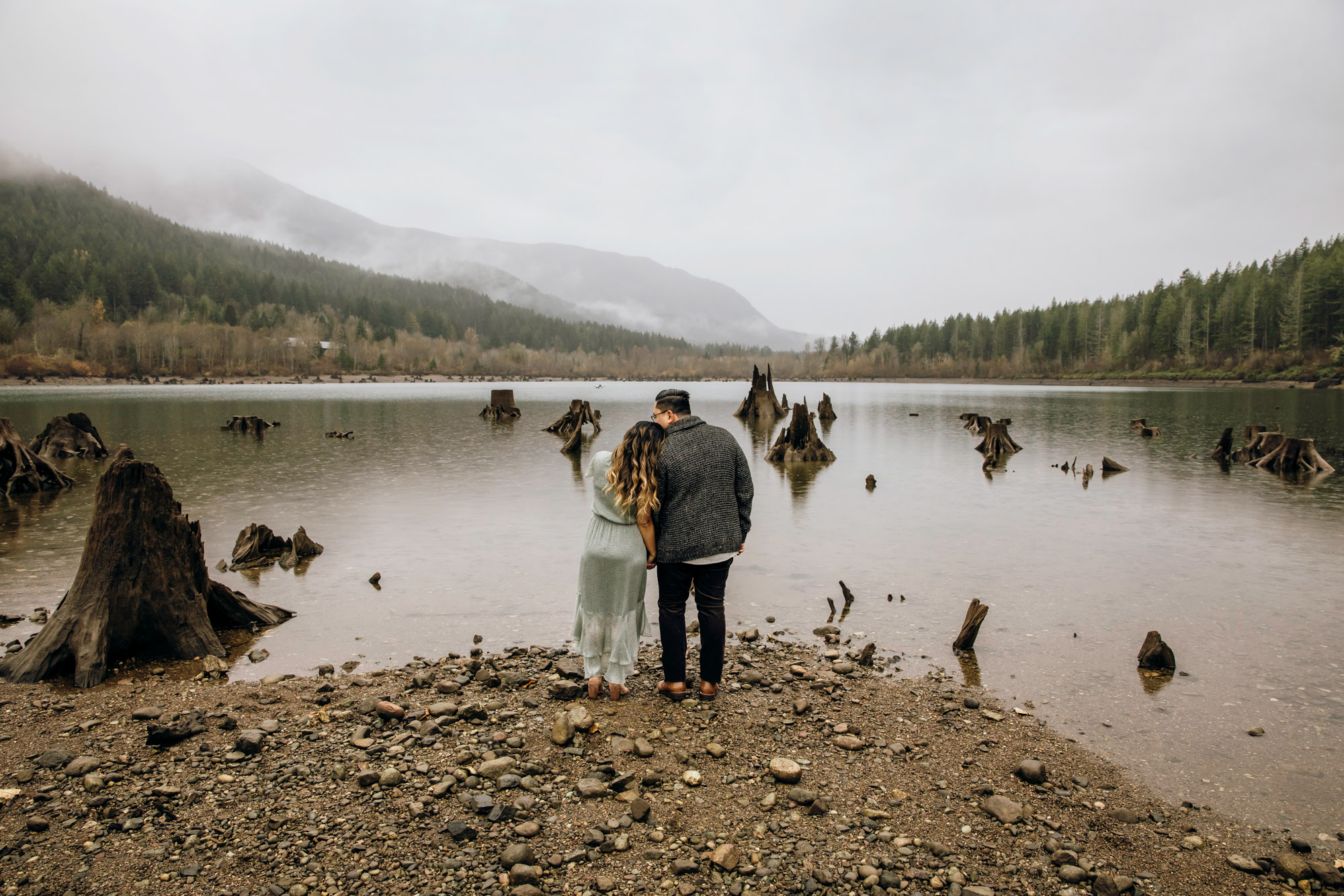 Snoqualmie and North Bend engagement session by Seattle wedding photographer James Thomas Long Photography