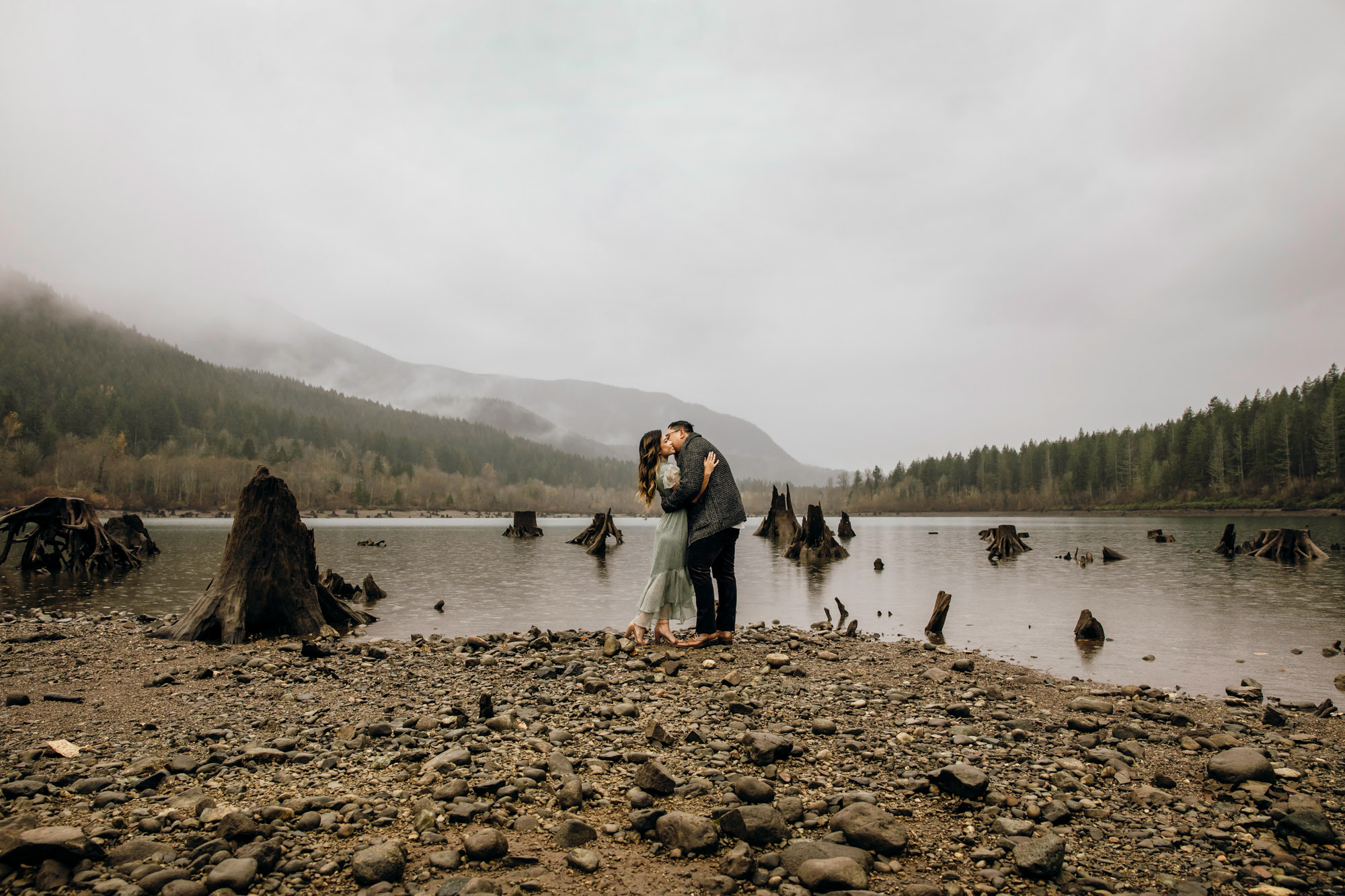 Snoqualmie and North Bend engagement session by Seattle wedding photographer James Thomas Long Photography