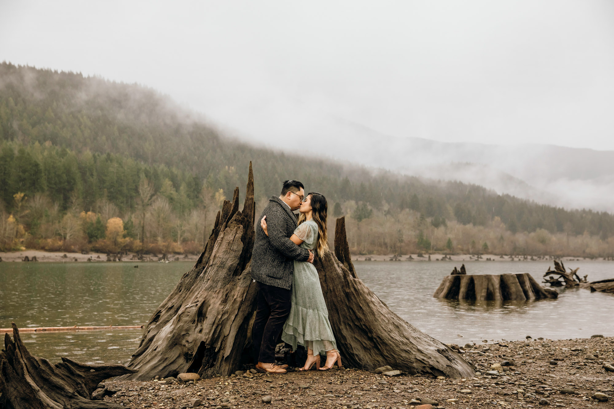 Snoqualmie and North Bend engagement session by Seattle wedding photographer James Thomas Long Photography