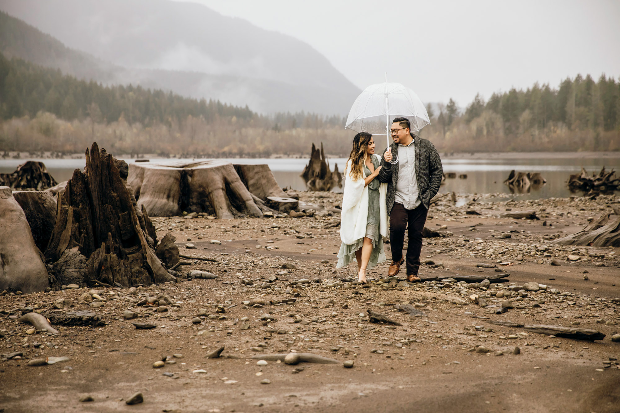 Snoqualmie and North Bend engagement session by Seattle wedding photographer James Thomas Long Photography