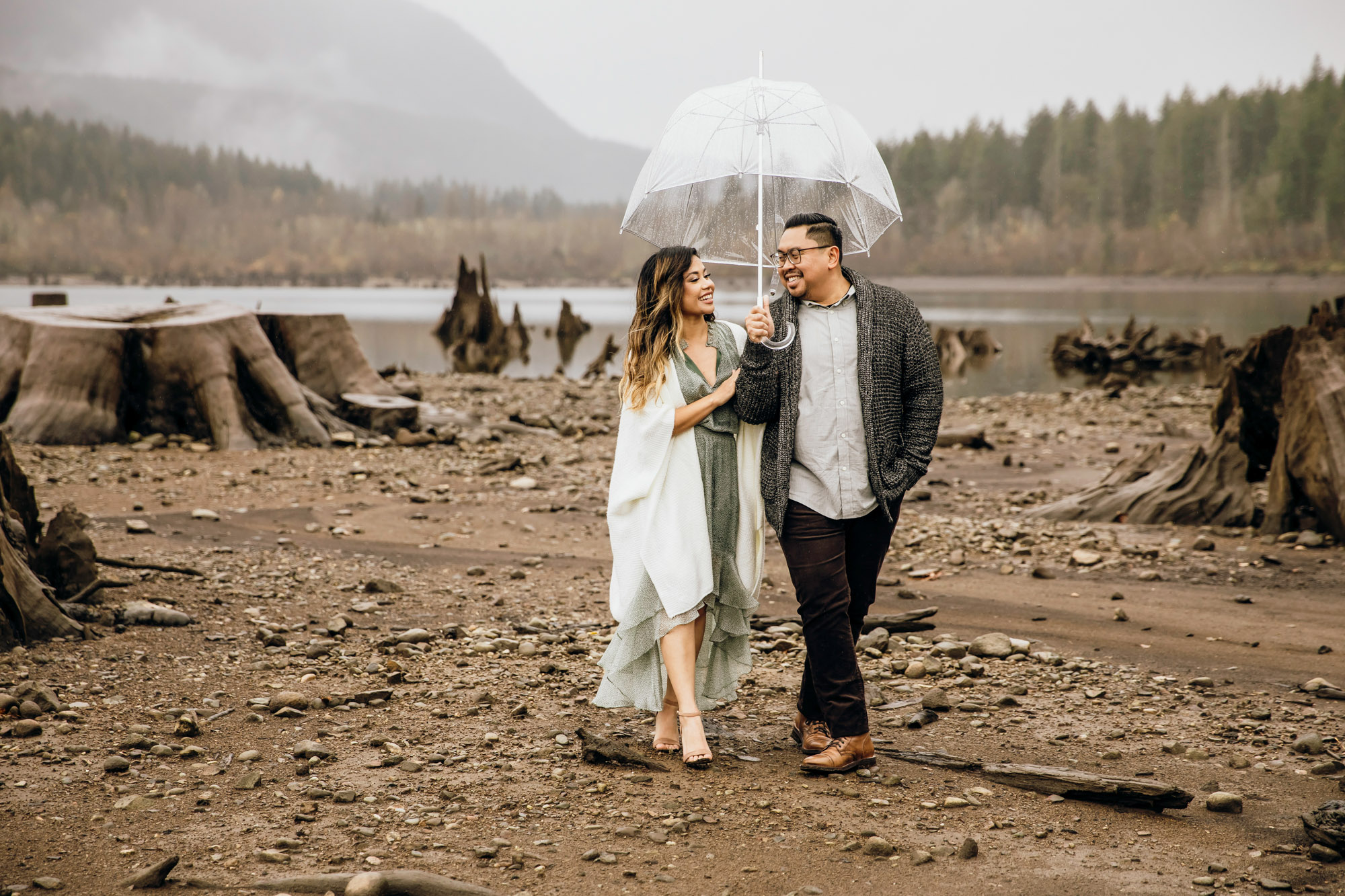 Snoqualmie and North Bend engagement session by Seattle wedding photographer James Thomas Long Photography