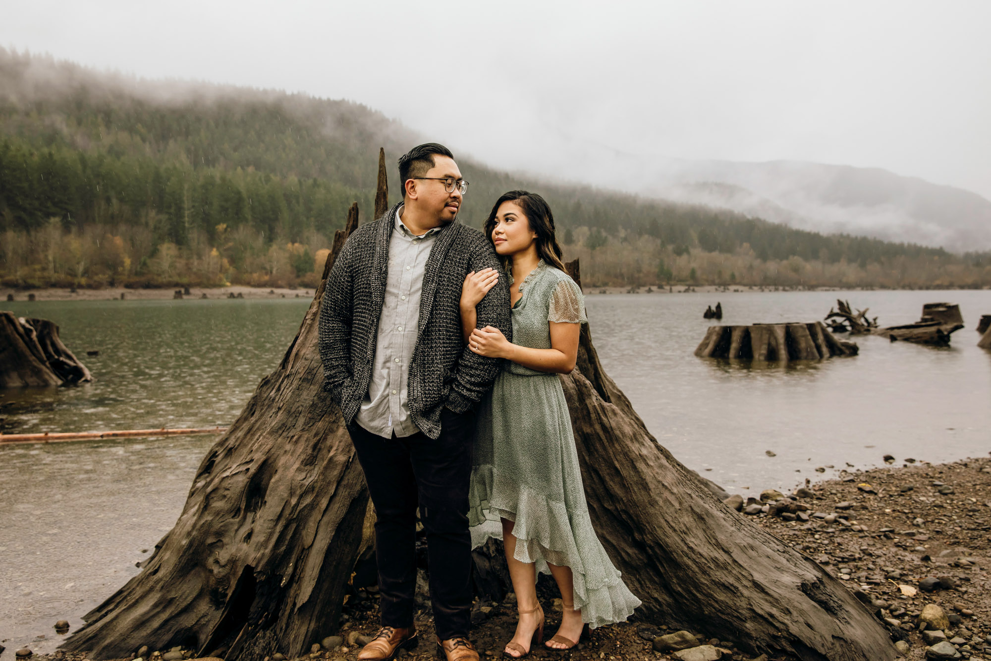 Snoqualmie and North Bend engagement session by Seattle wedding photographer James Thomas Long Photography