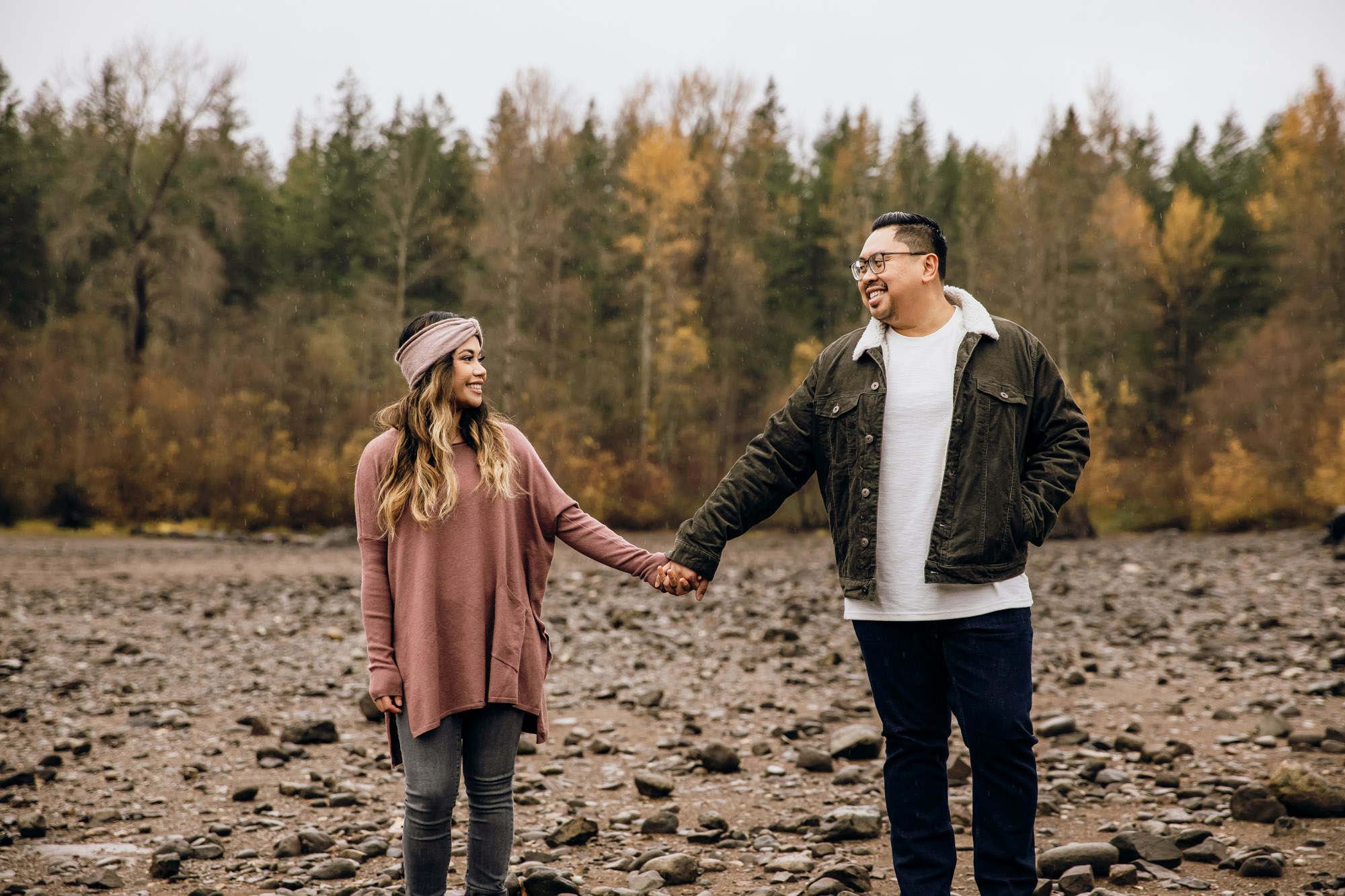 Snoqualmie and North Bend engagement session by Seattle wedding photographer James Thomas Long Photography