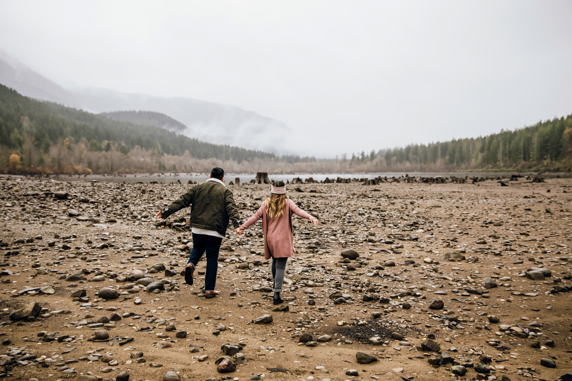 Snoqualmie and North Bend engagement session by Seattle wedding photographer James Thomas Long Photography