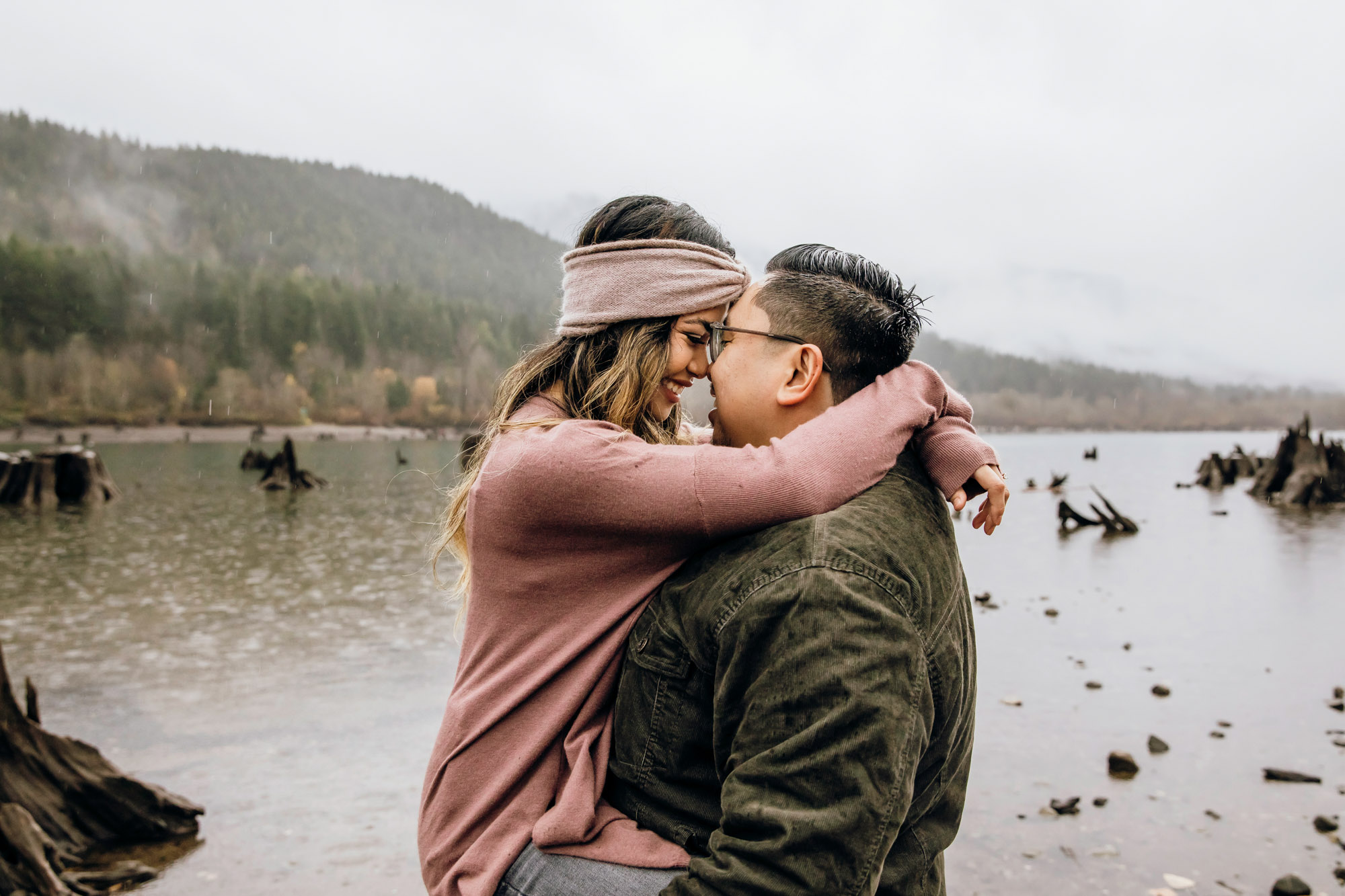 Snoqualmie and North Bend engagement session by Seattle wedding photographer James Thomas Long Photography