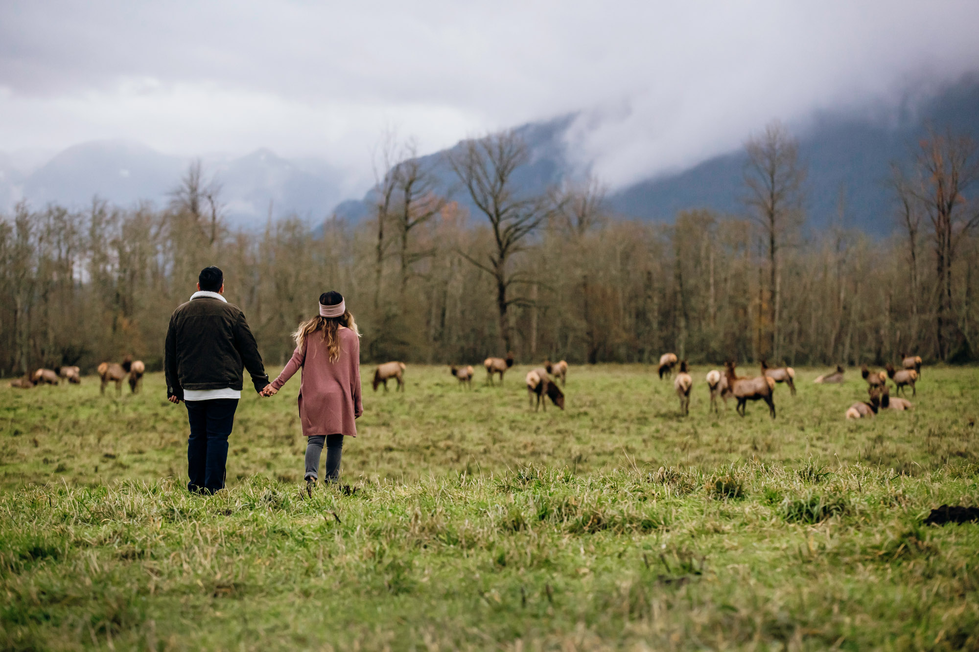 Snoqualmie and North Bend engagement session by Seattle wedding photographer James Thomas Long Photography