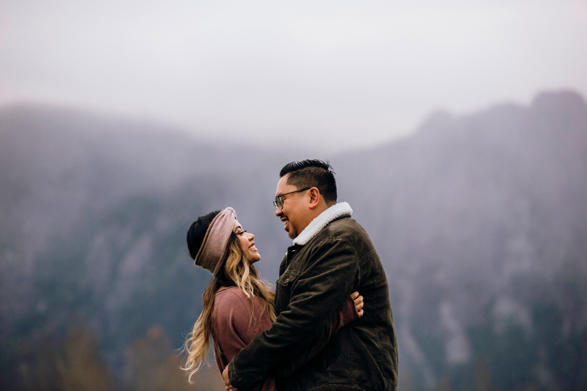 Snoqualmie and North Bend engagement session by Seattle wedding photographer James Thomas Long Photography