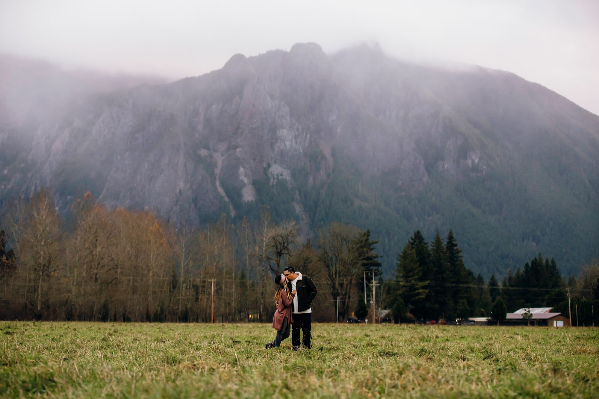 Snoqualmie and North Bend engagement session by Seattle wedding photographer James Thomas Long Photography