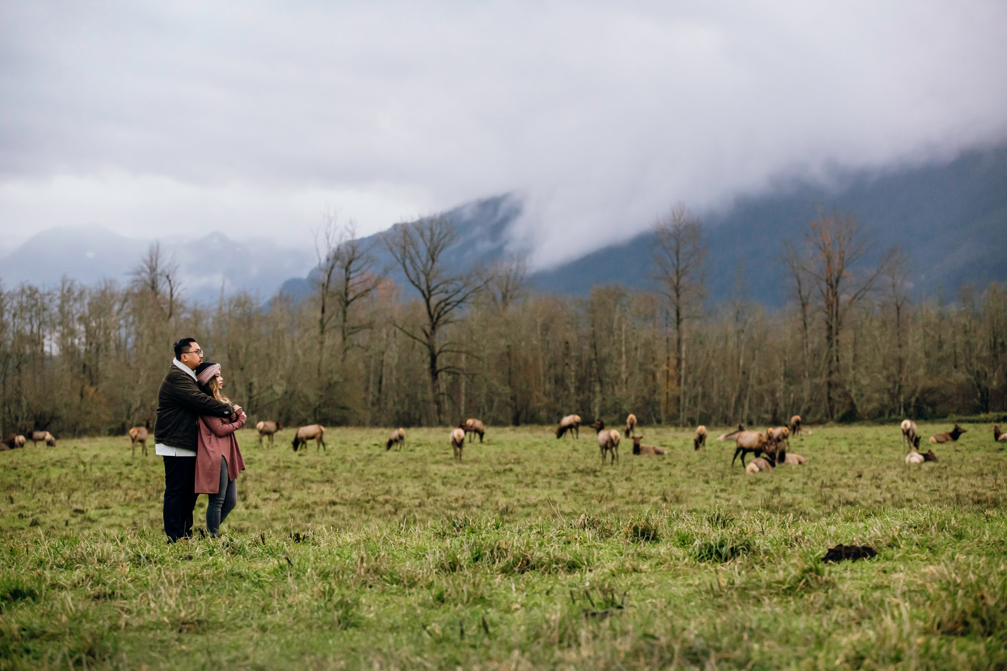 Snoqualmie and North Bend engagement session by Seattle wedding photographer James Thomas Long Photography