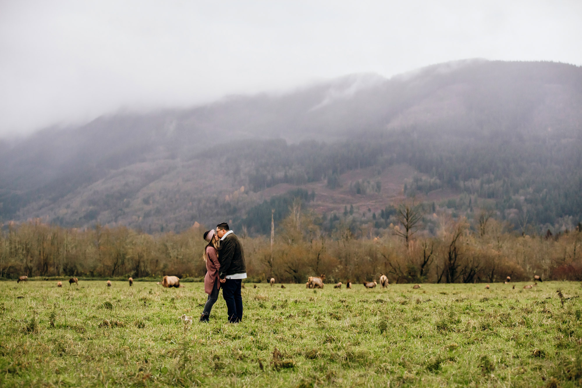 Snoqualmie and North Bend engagement session by Seattle wedding photographer James Thomas Long Photography