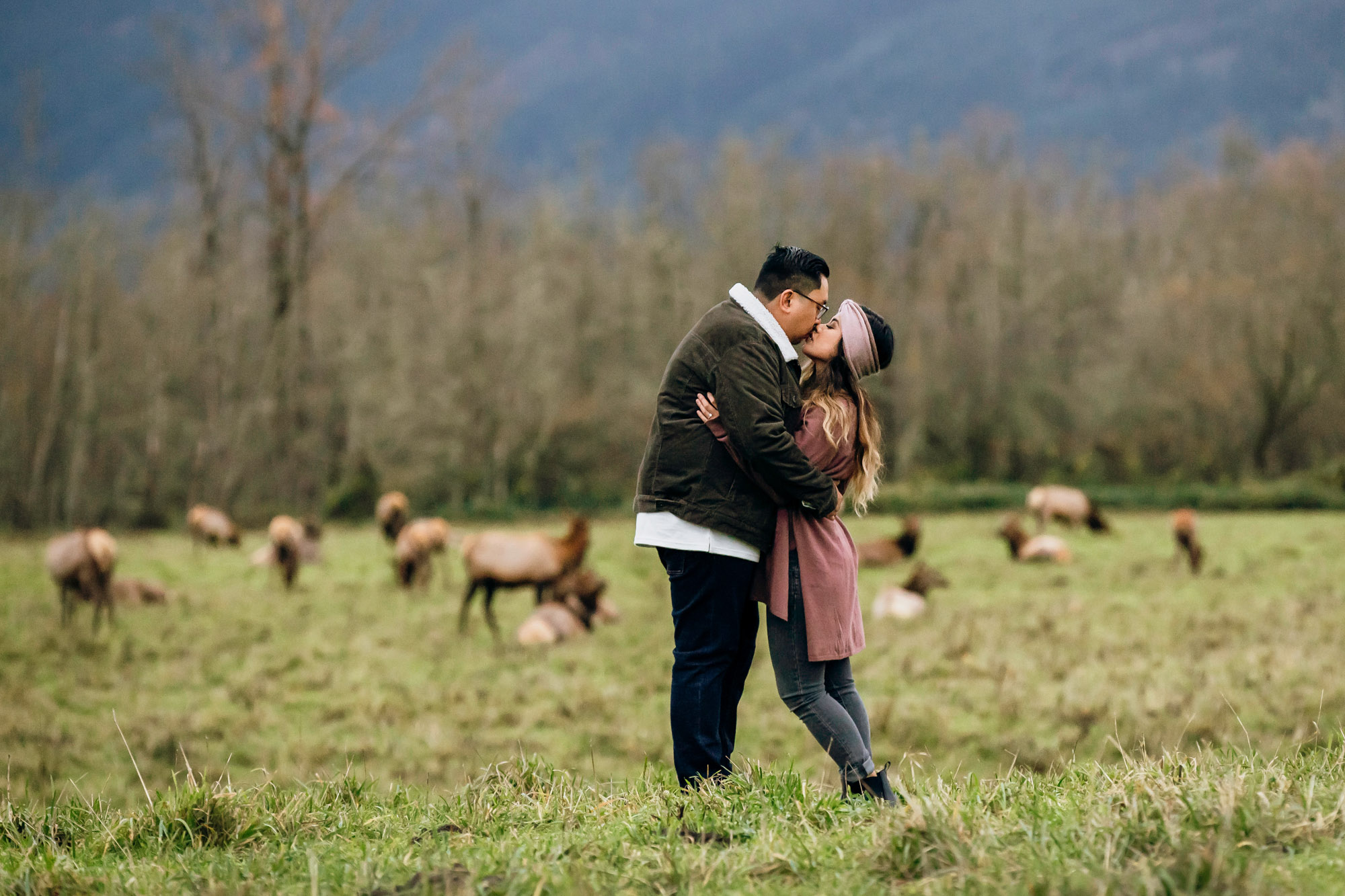 Snoqualmie and North Bend engagement session by Seattle wedding photographer James Thomas Long Photography