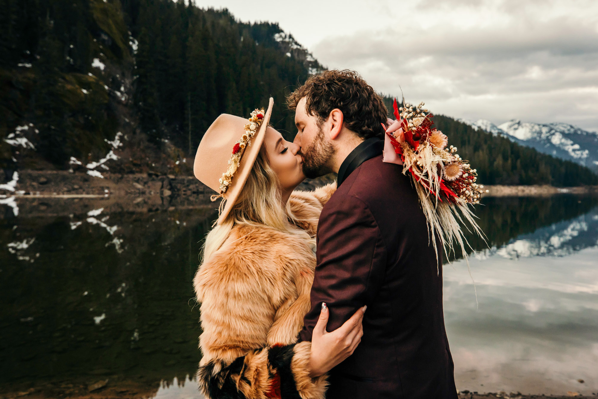 Snoqualmie Pass elopement by Seattle Wedding Photographer James Thomas Long Photography