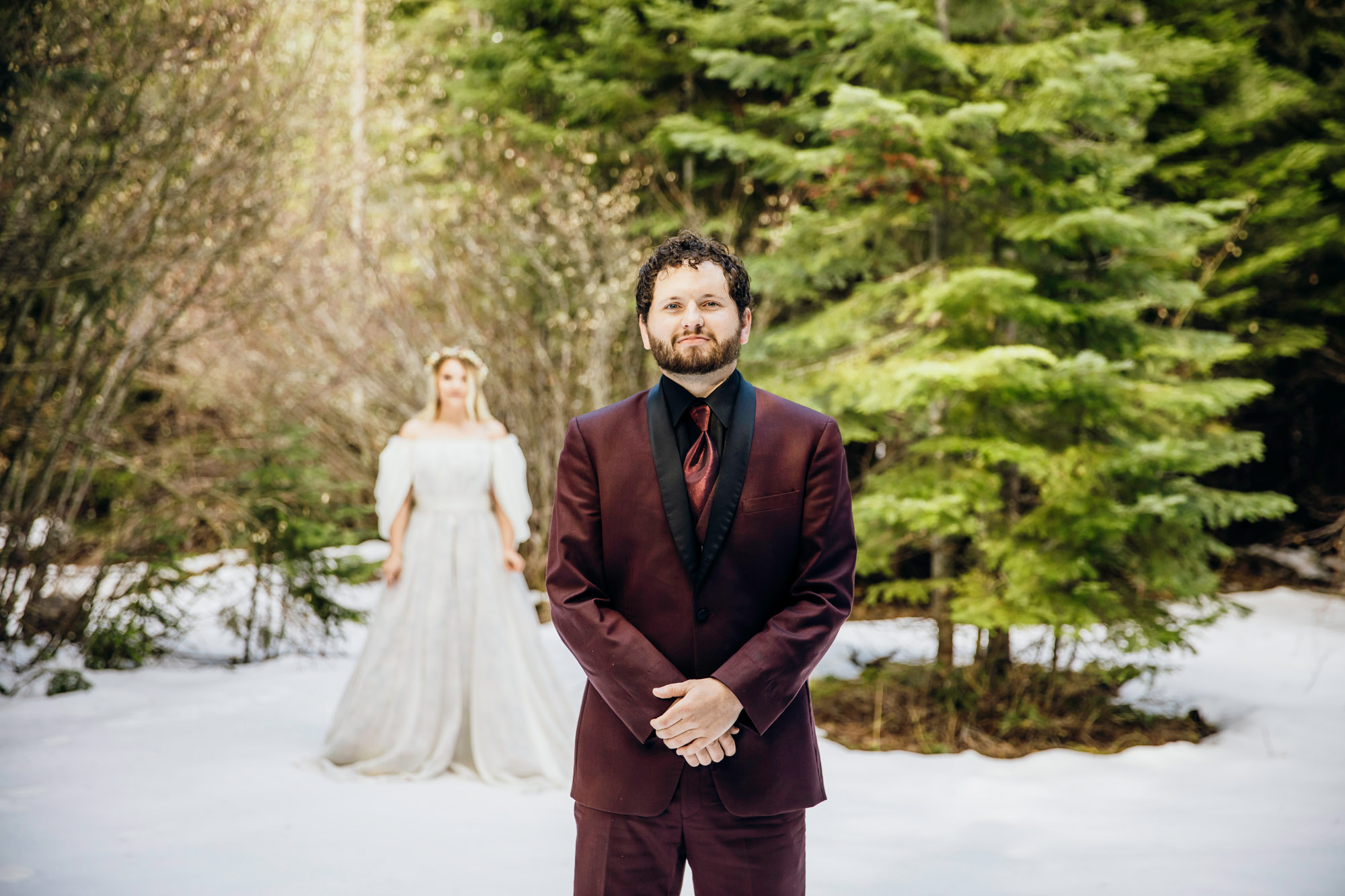 Snoqualmie Pass elopement by Seattle Wedding Photographer James Thomas Long Photography