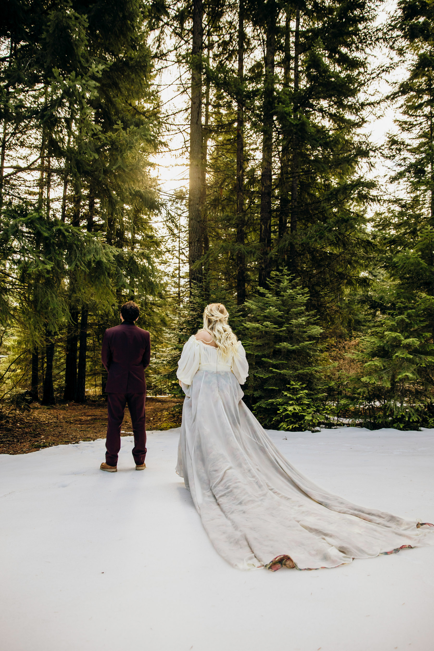 Snoqualmie Pass elopement by Seattle Wedding Photographer James Thomas Long Photography