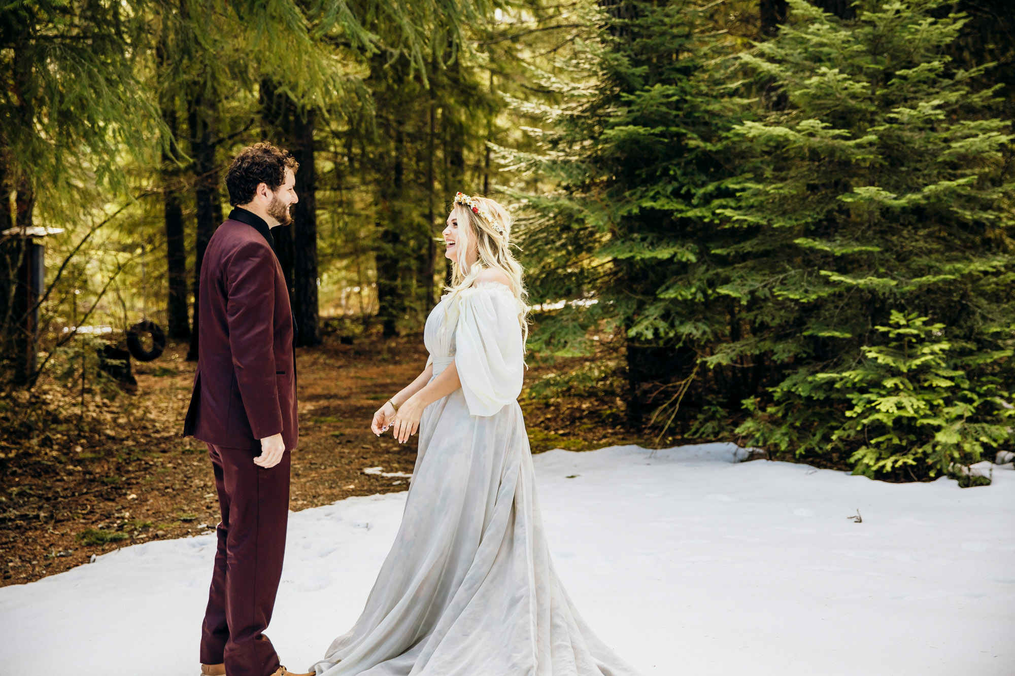 Snoqualmie Pass elopement by Seattle Wedding Photographer James Thomas Long Photography