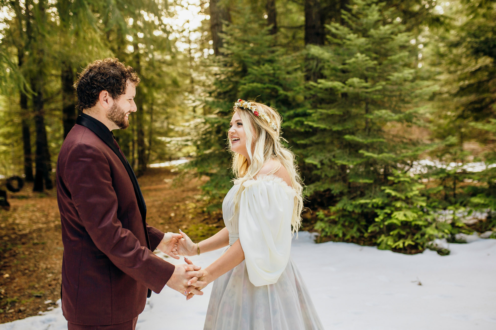 Snoqualmie Pass elopement by Seattle Wedding Photographer James Thomas Long Photography