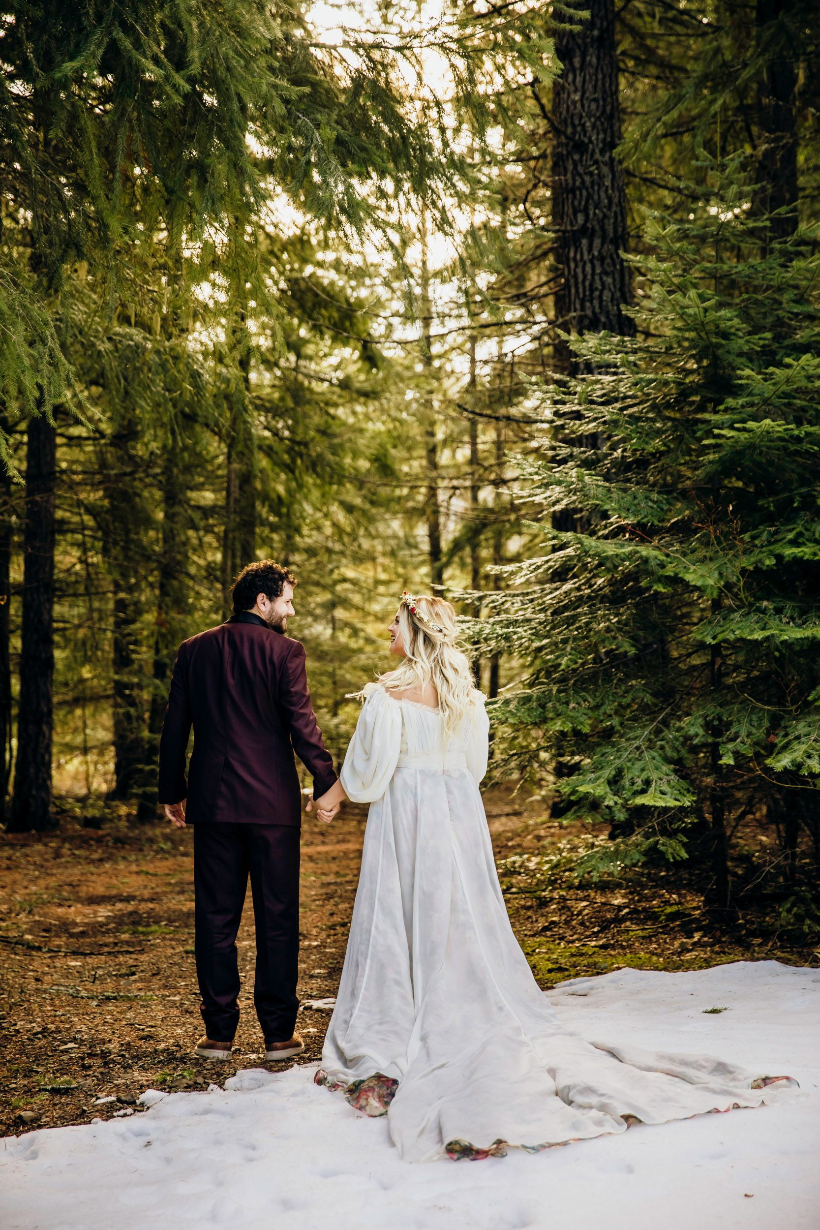 Snoqualmie Pass elopement by Seattle Wedding Photographer James Thomas Long Photography