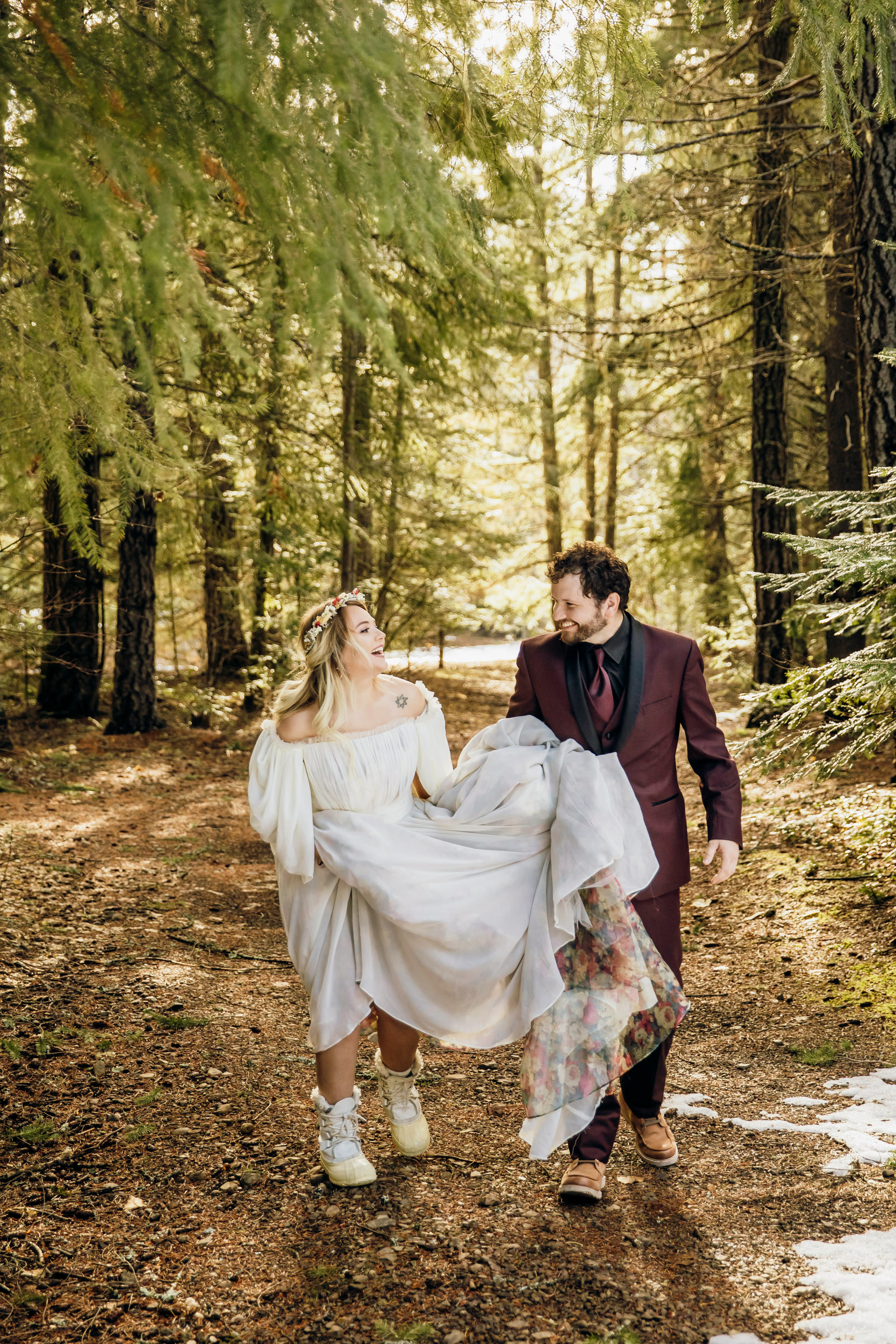 Snoqualmie Pass elopement by Seattle Wedding Photographer James Thomas Long Photography