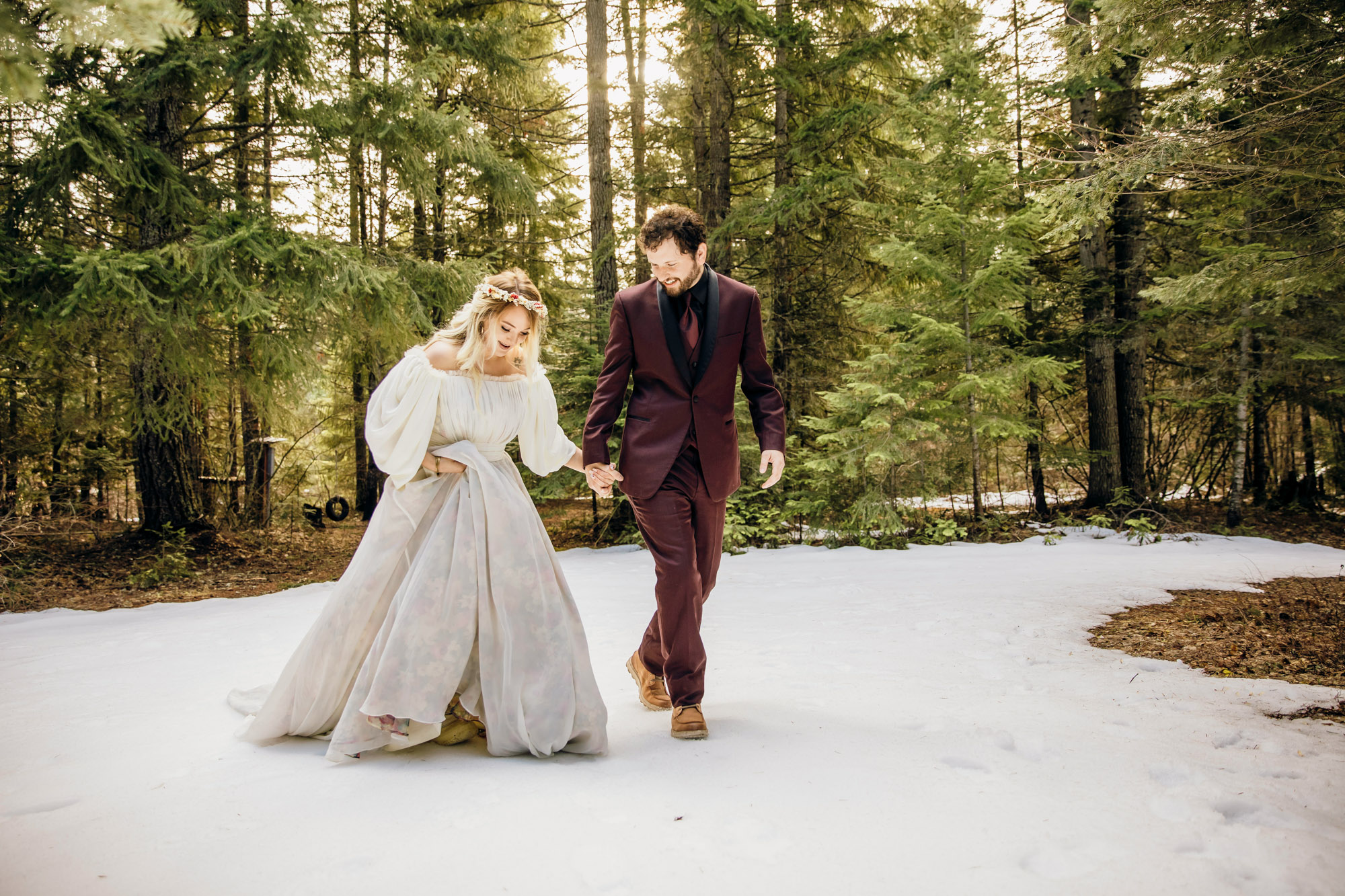 Snoqualmie Pass elopement by Seattle Wedding Photographer James Thomas Long Photography