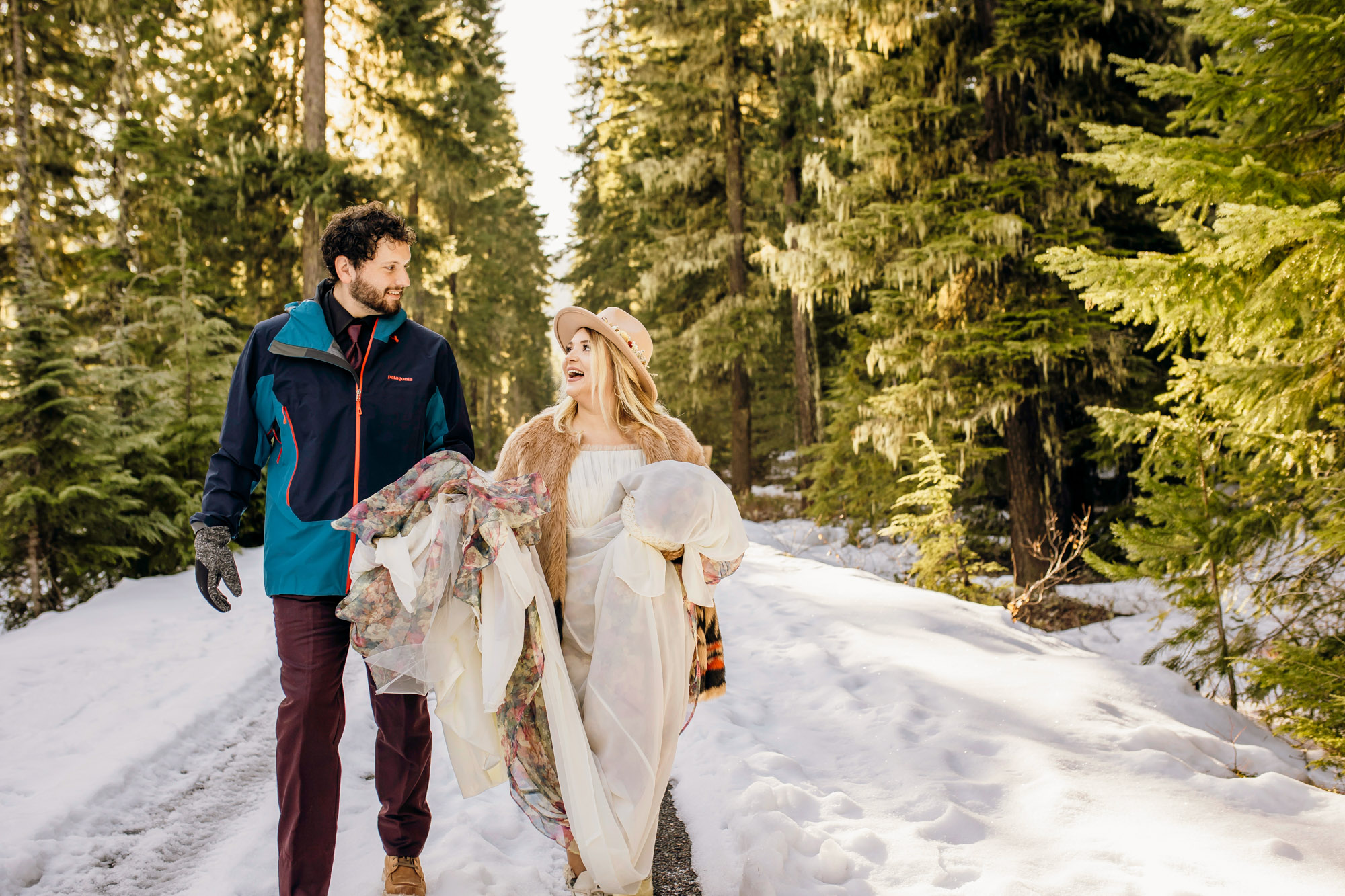 Snoqualmie Pass elopement by Seattle Wedding Photographer James Thomas Long Photography