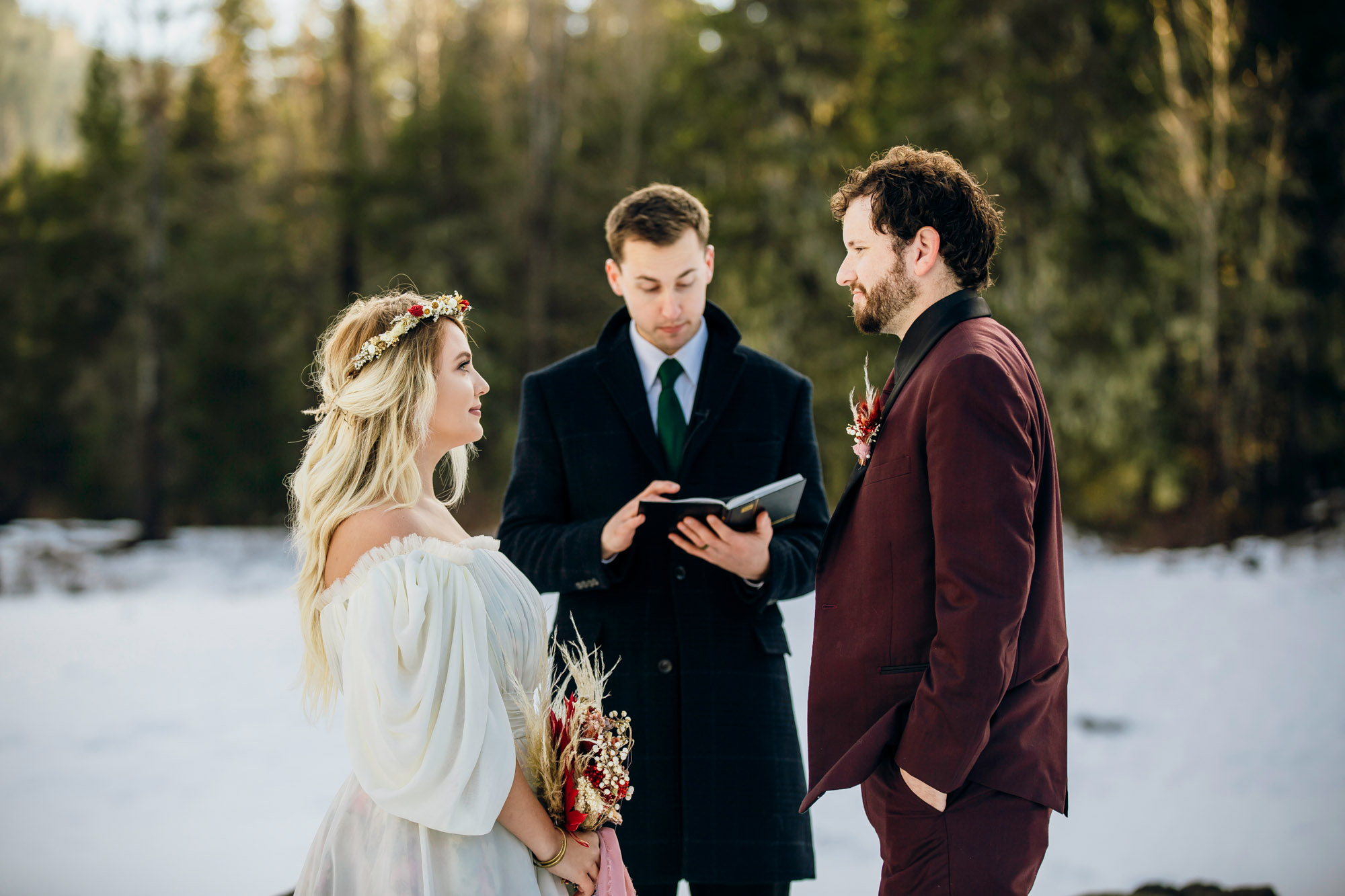 Snoqualmie Pass elopement by Seattle Wedding Photographer James Thomas Long Photography