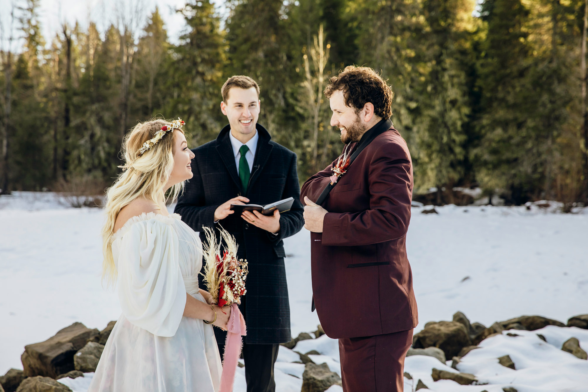 Snoqualmie Pass elopement by Seattle Wedding Photographer James Thomas Long Photography