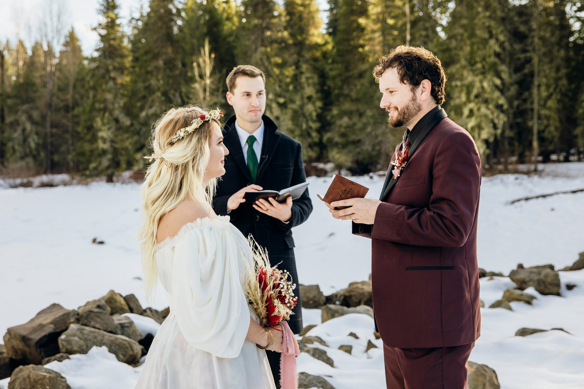 Snoqualmie Pass elopement by Seattle Wedding Photographer James Thomas Long Photography