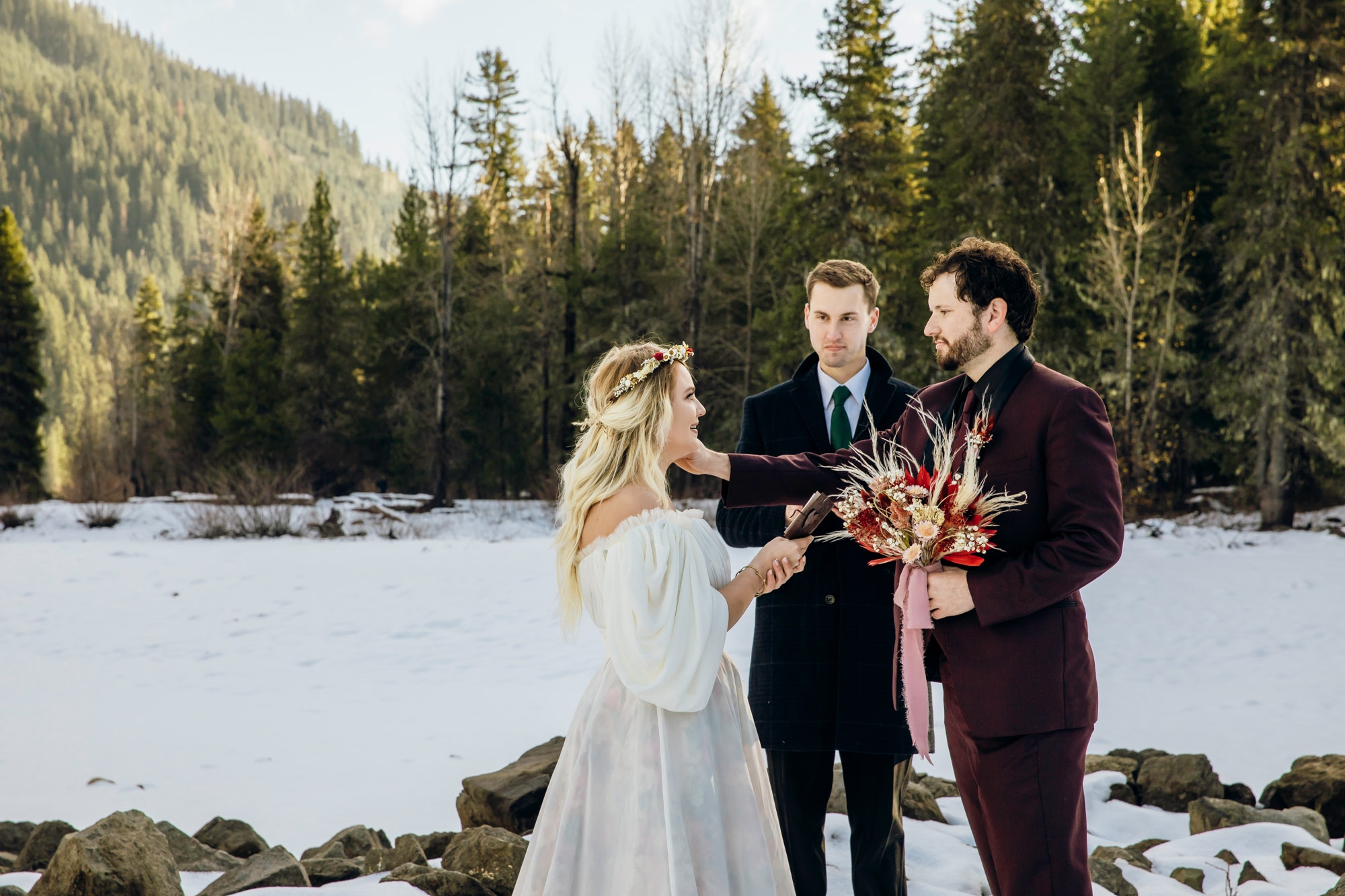 Snoqualmie Pass elopement by Seattle Wedding Photographer James Thomas Long Photography