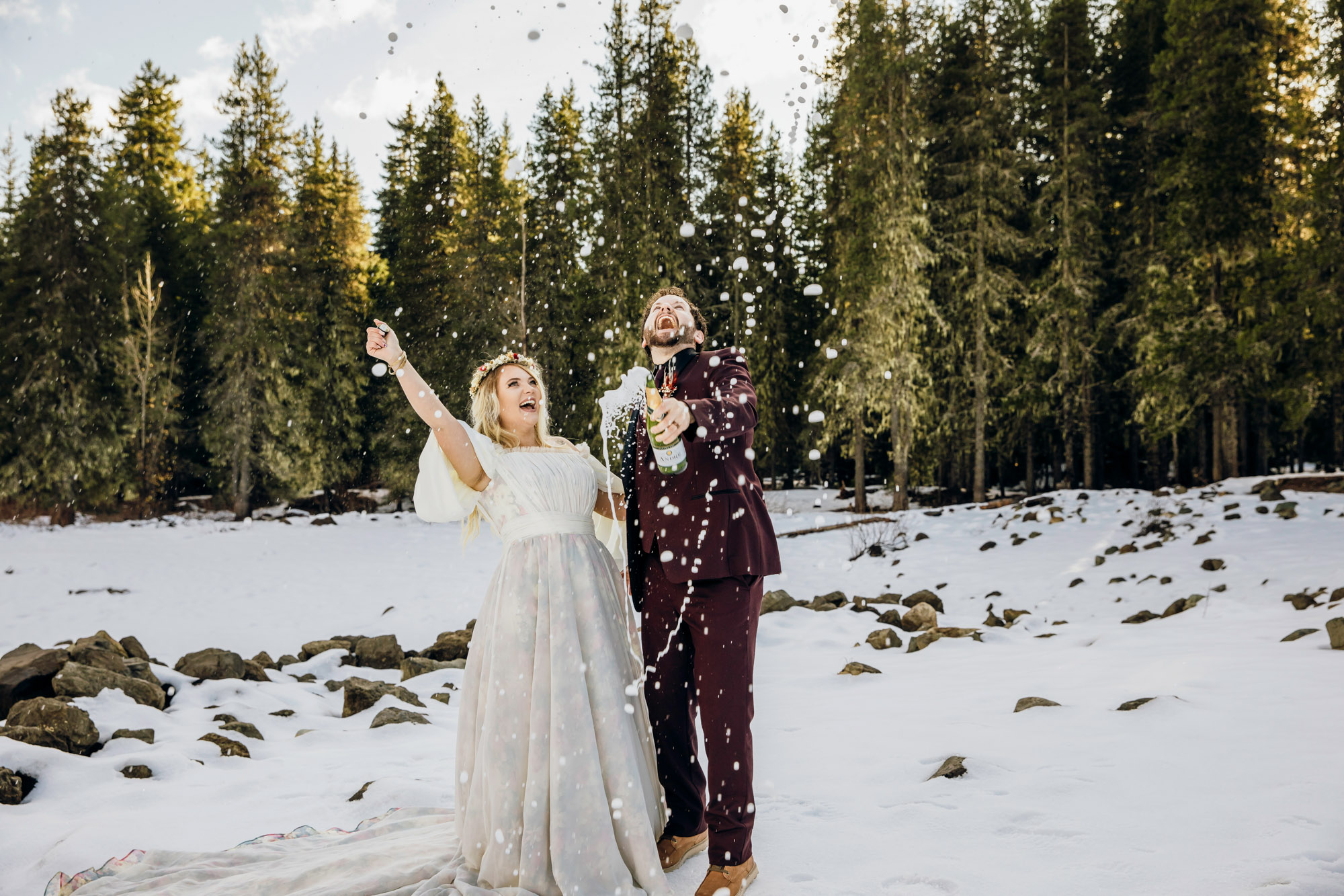 Snoqualmie Pass elopement by Seattle Wedding Photographer James Thomas Long Photography