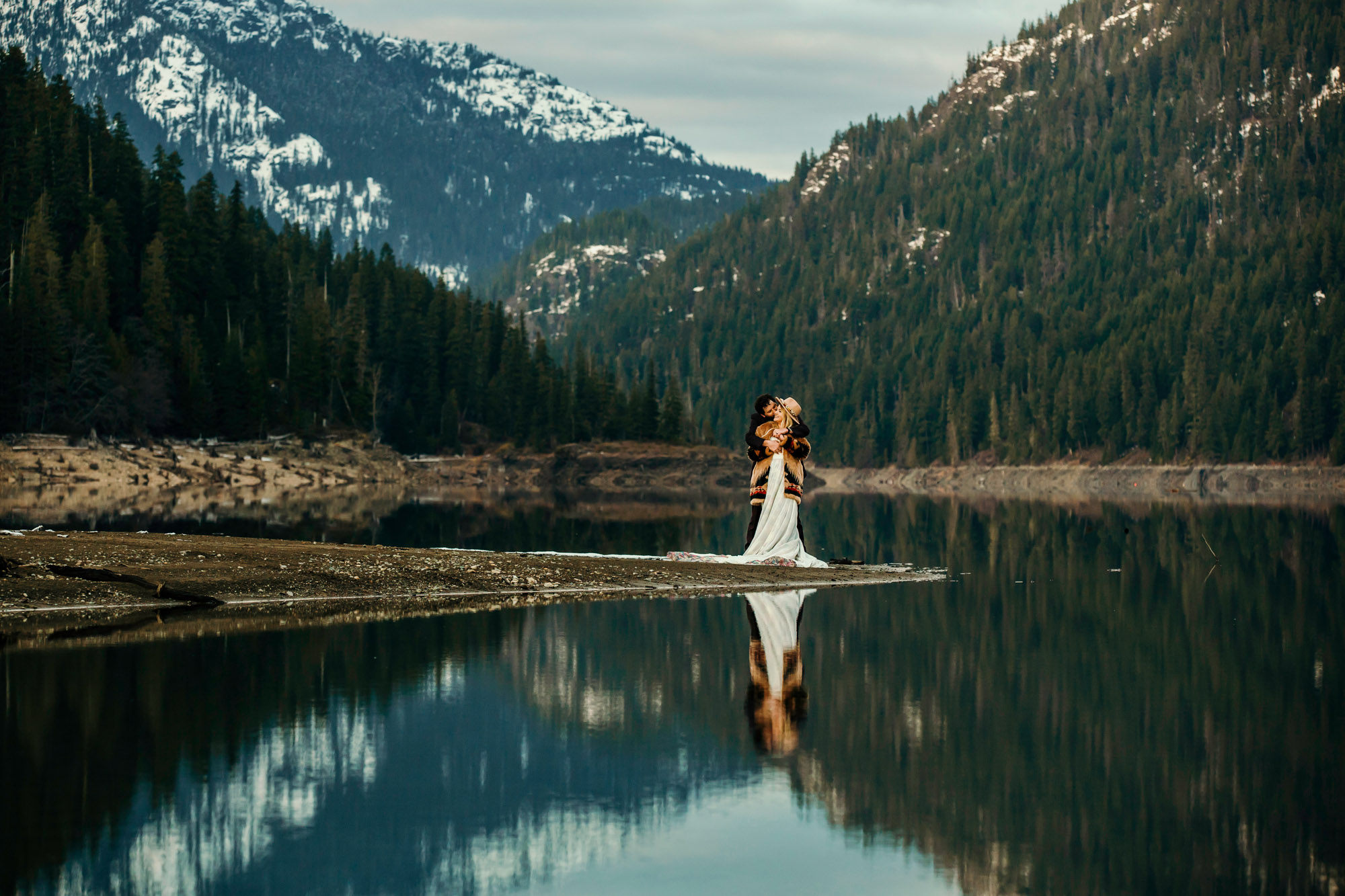 Snoqualmie Pass elopement by Seattle Wedding Photographer James Thomas Long Photography