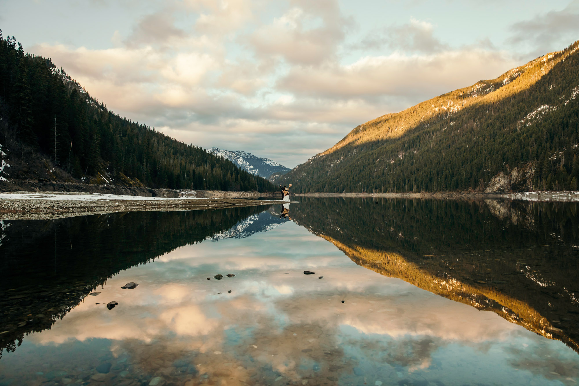 Snoqualmie Pass elopement by Seattle Wedding Photographer James Thomas Long Photography