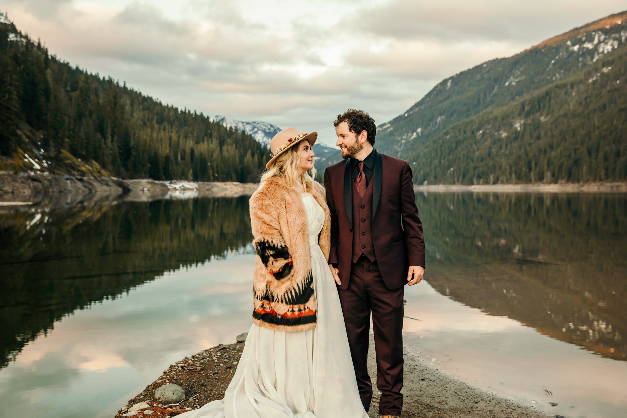 Snoqualmie Pass elopement by Seattle Wedding Photographer James Thomas Long Photography