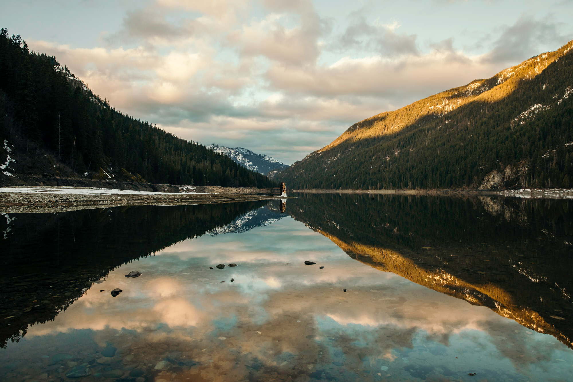 Snoqualmie Pass elopement by Seattle Wedding Photographer James Thomas Long Photography