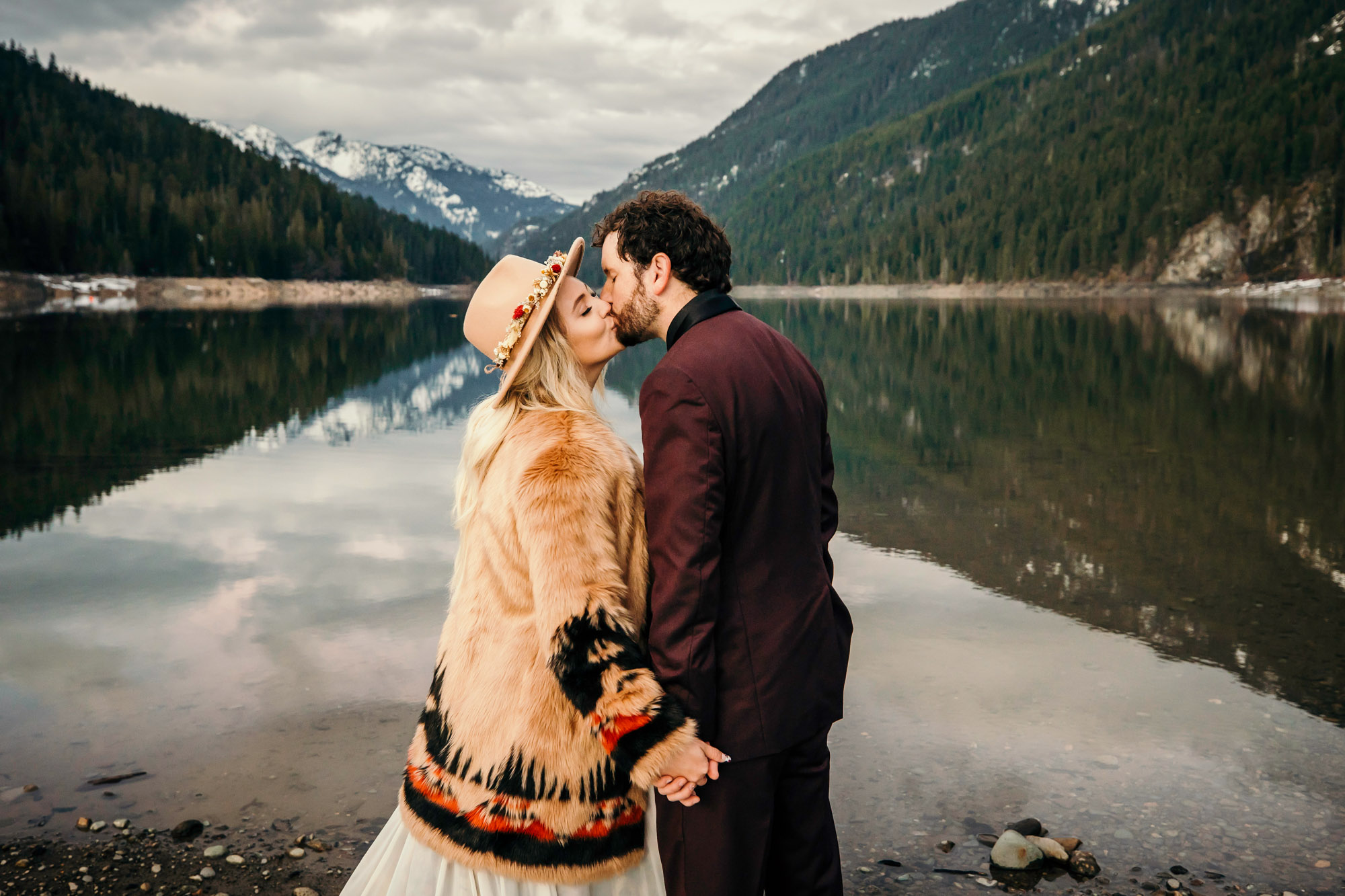 Snoqualmie Pass elopement by Seattle Wedding Photographer James Thomas Long Photography