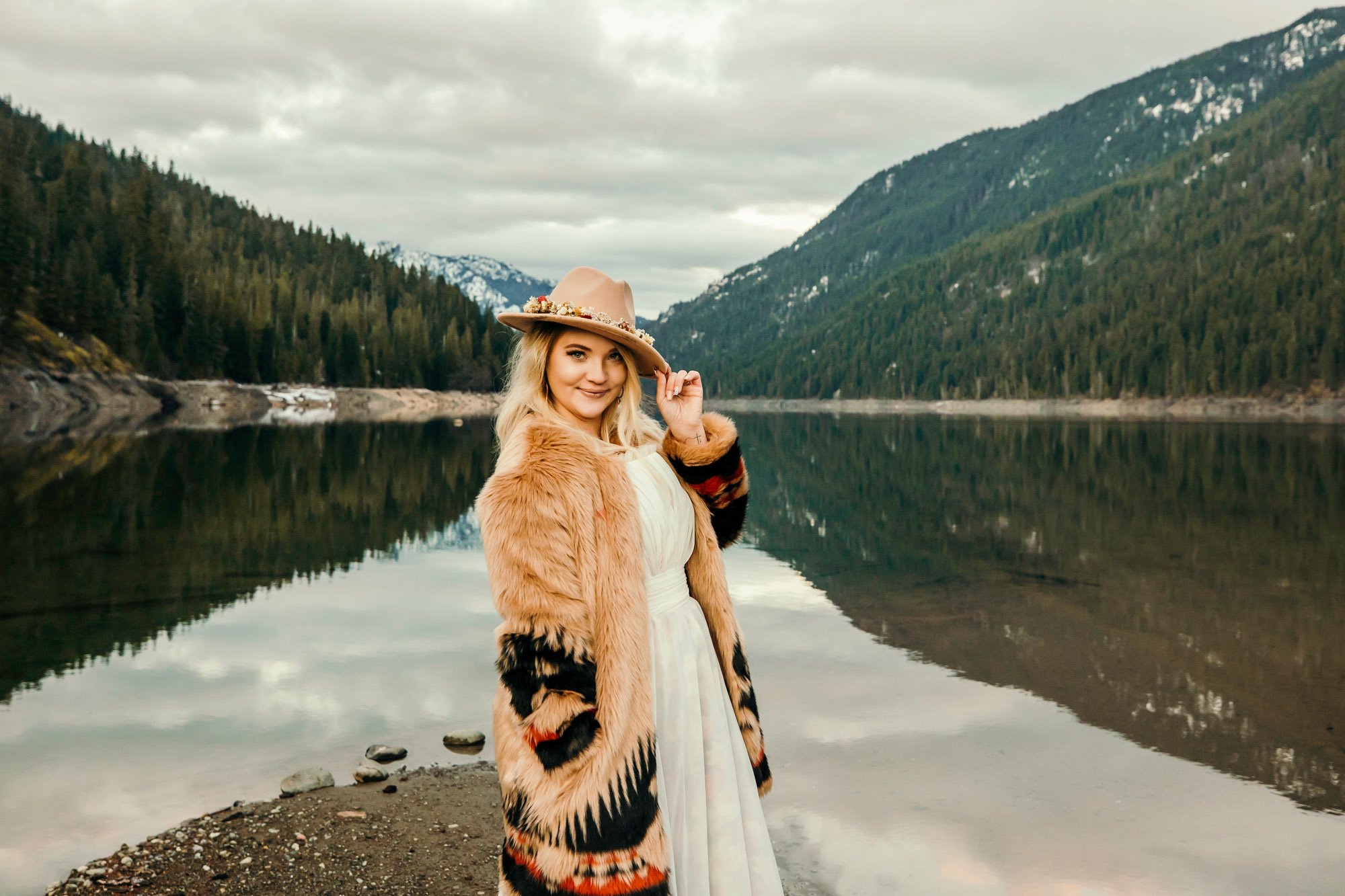 Snoqualmie Pass elopement by Seattle Wedding Photographer James Thomas Long Photography