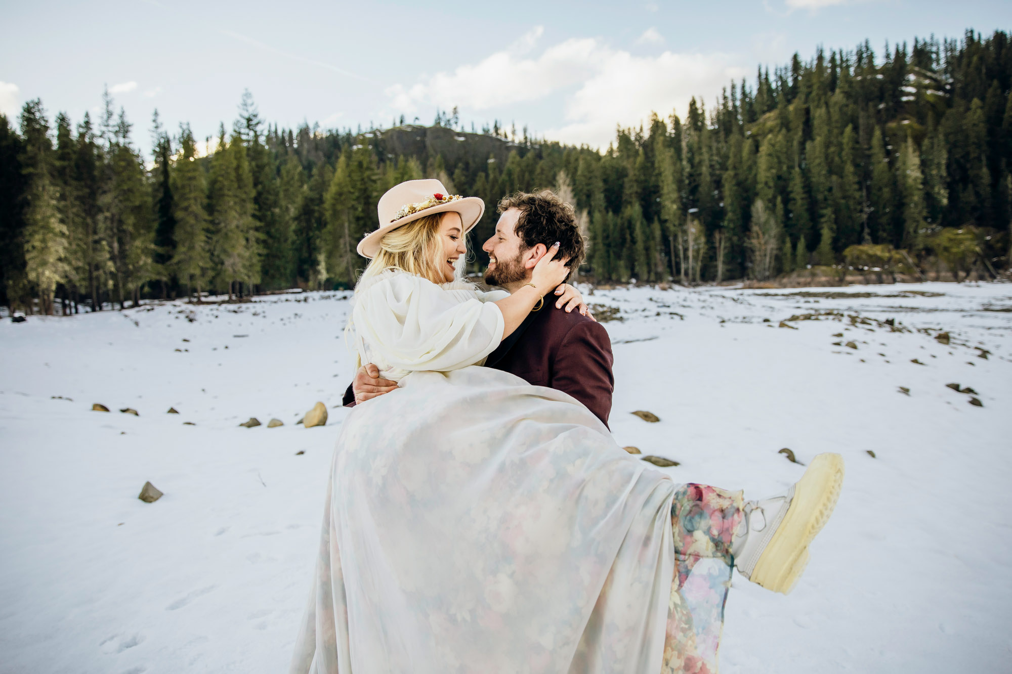 Snoqualmie Pass elopement by Seattle Wedding Photographer James Thomas Long Photography