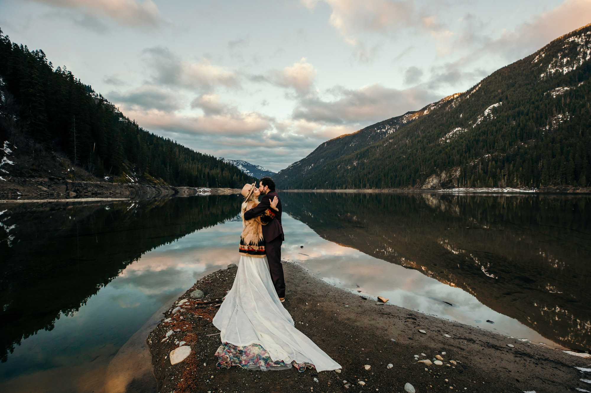 Snoqualmie Pass elopement by Seattle Wedding Photographer James Thomas Long Photography