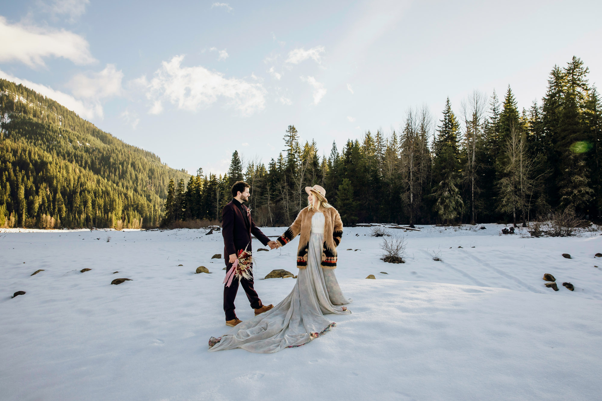 Snoqualmie Pass elopement by Seattle Wedding Photographer James Thomas Long Photography