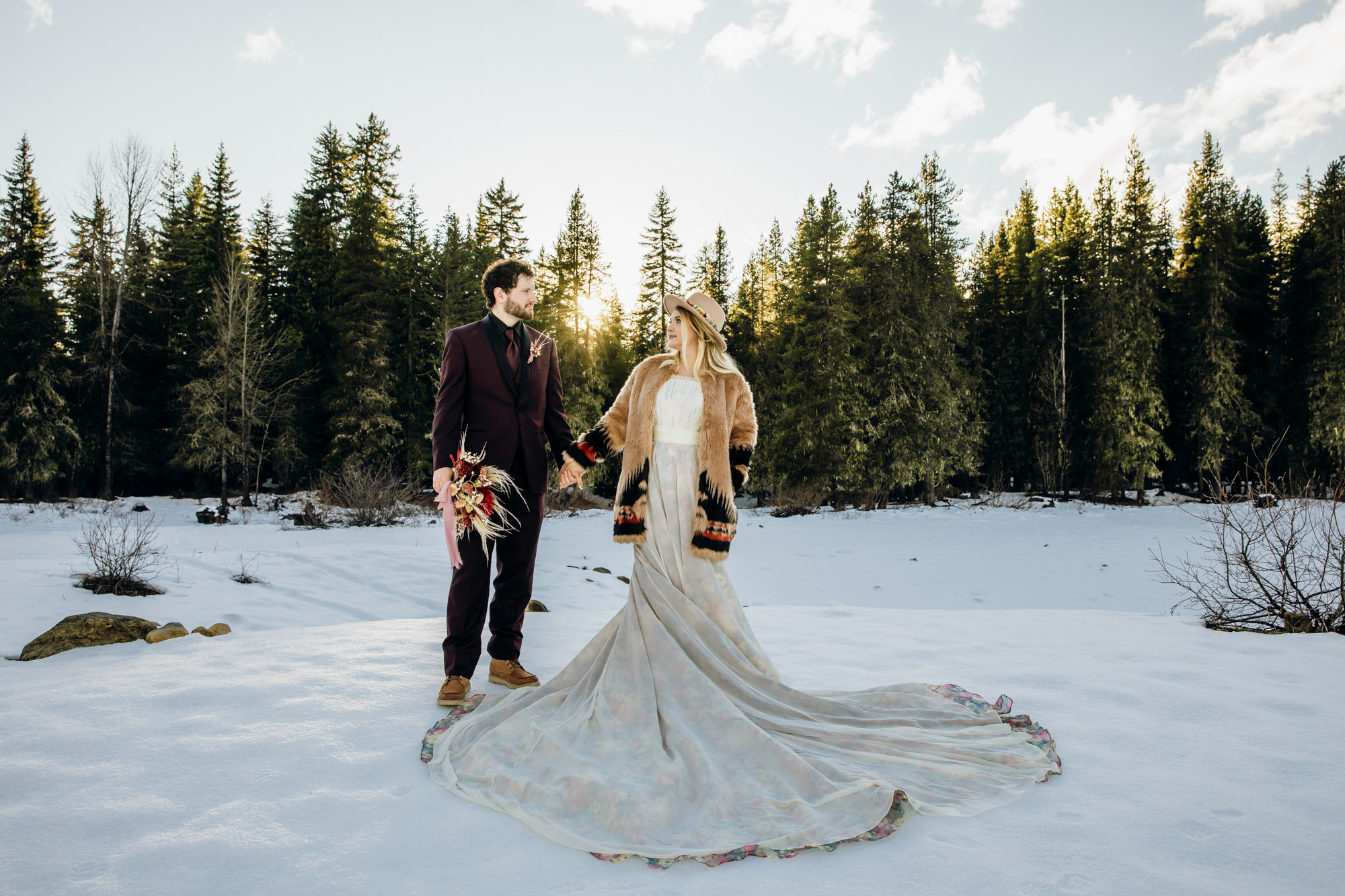 Snoqualmie Pass elopement by Seattle Wedding Photographer James Thomas Long Photography