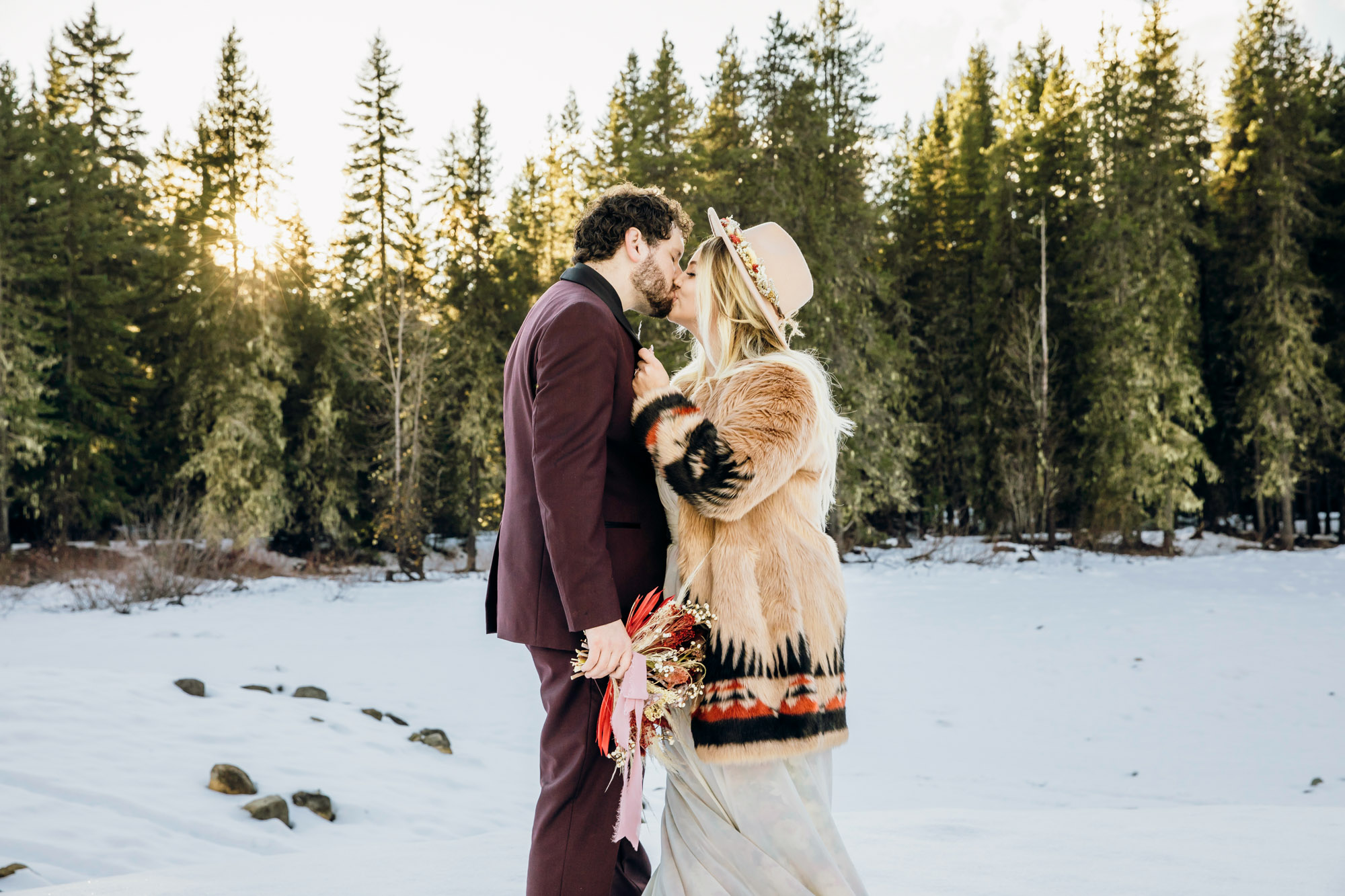 Snoqualmie Pass elopement by Seattle Wedding Photographer James Thomas Long Photography