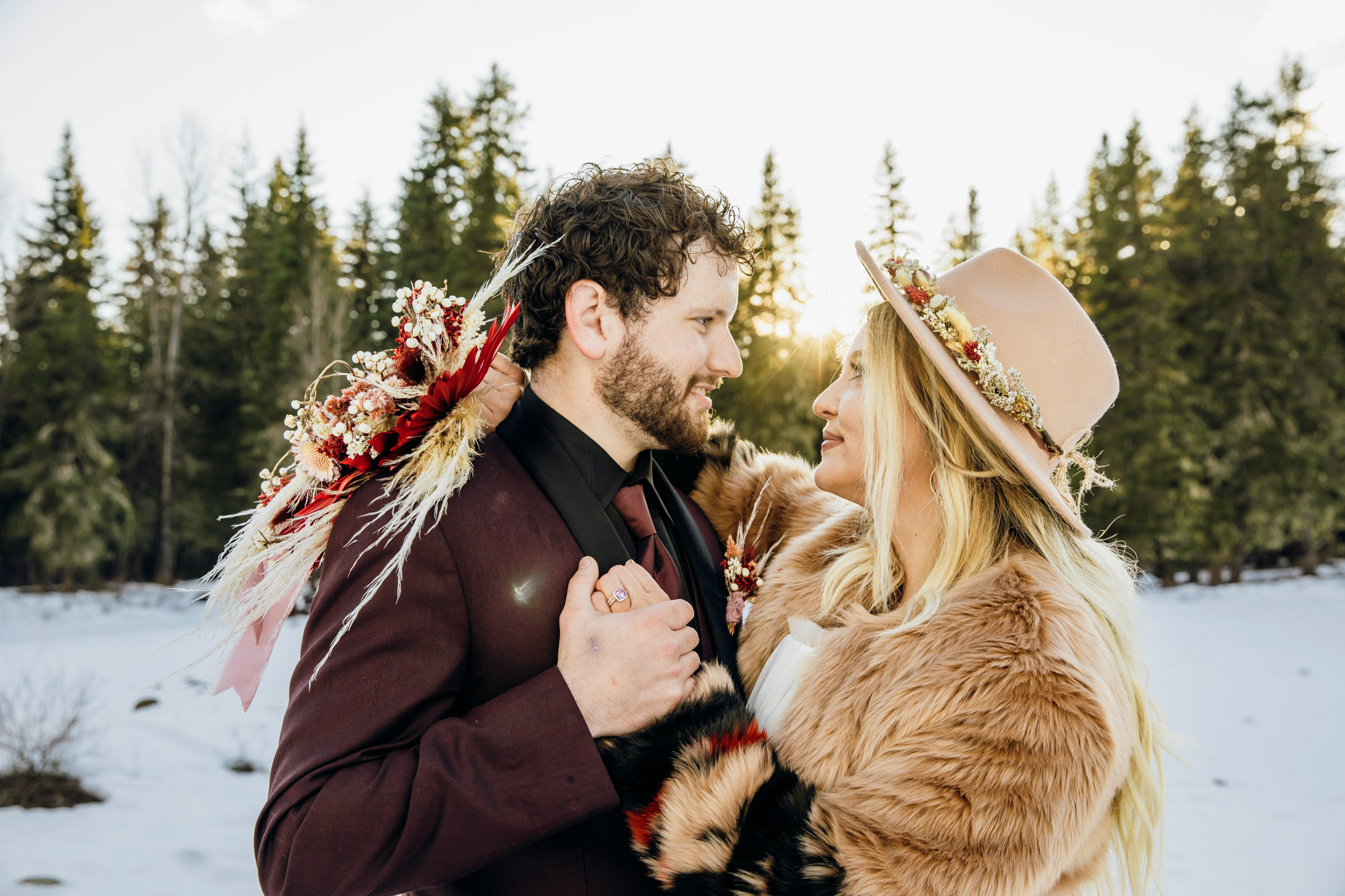 Snoqualmie Pass elopement by Seattle Wedding Photographer James Thomas Long Photography