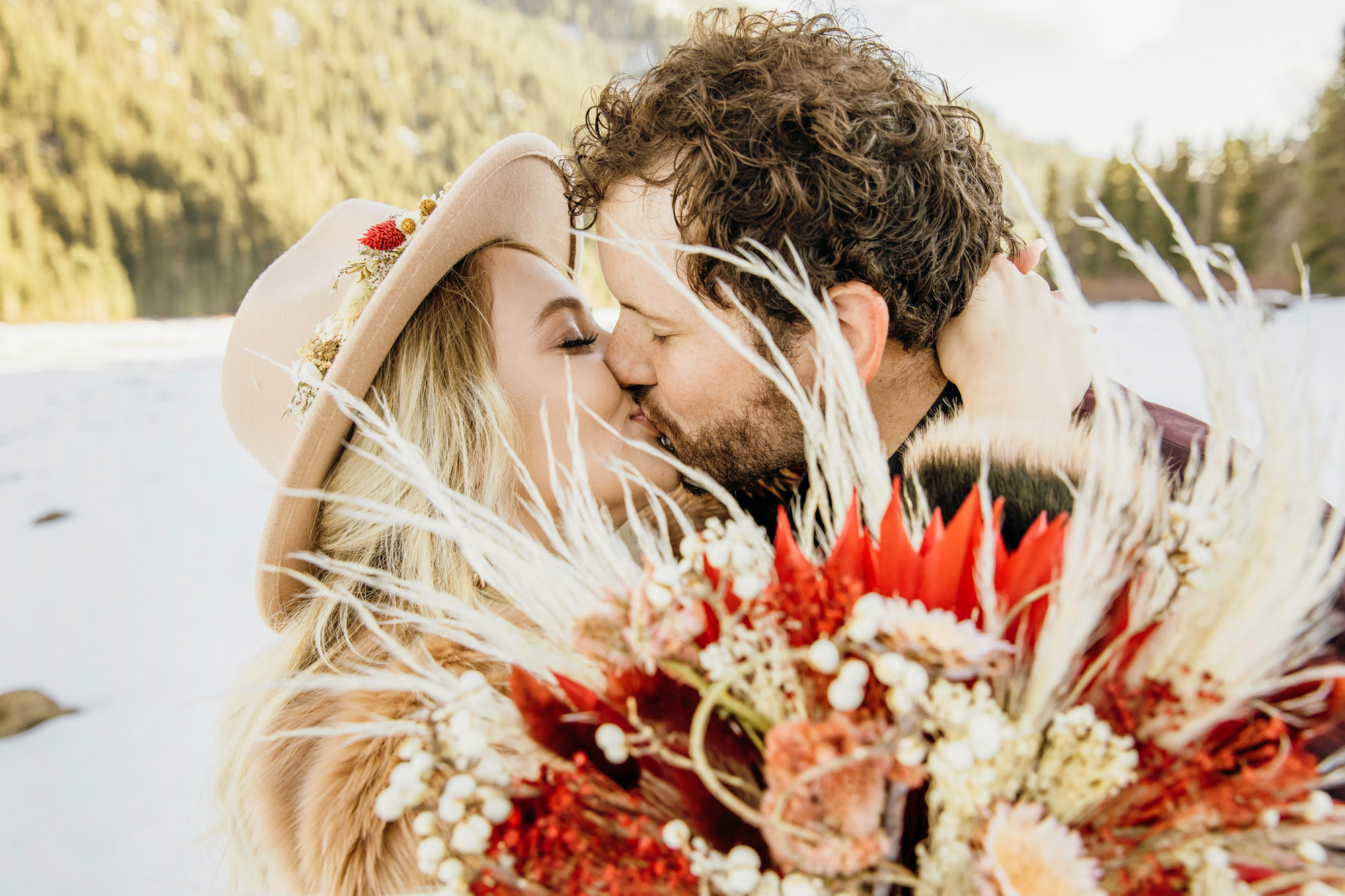 Snoqualmie Pass elopement by Seattle Wedding Photographer James Thomas Long Photography