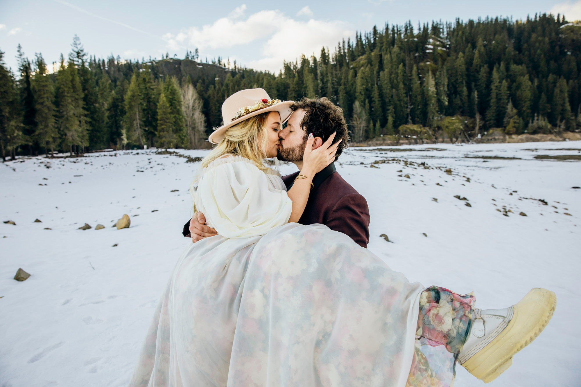 Snoqualmie Pass elopement by Seattle Wedding Photographer James Thomas Long Photography