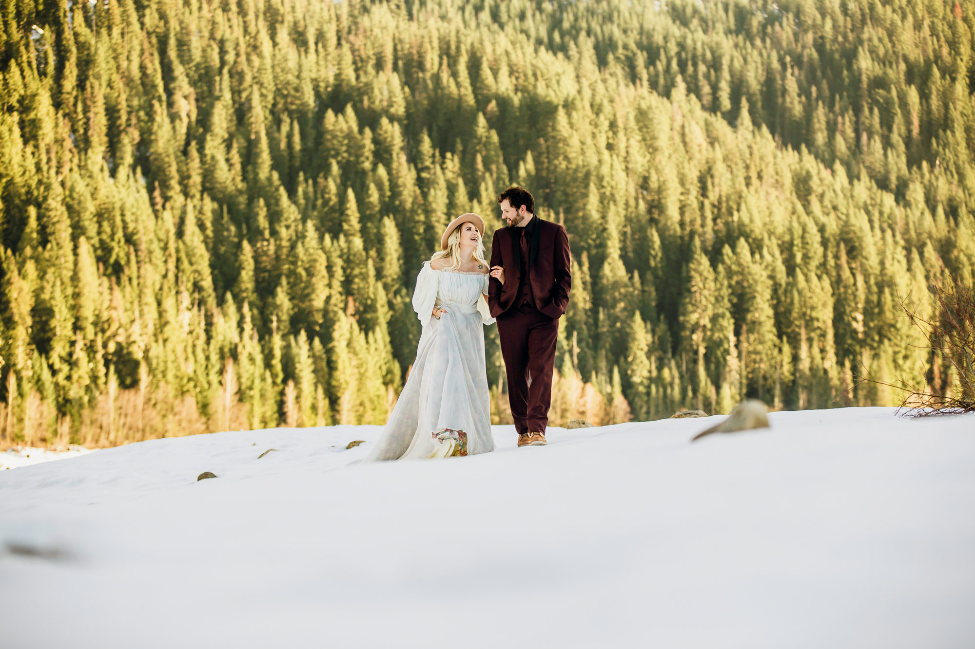 Snoqualmie Pass elopement by Seattle Wedding Photographer James Thomas Long Photography