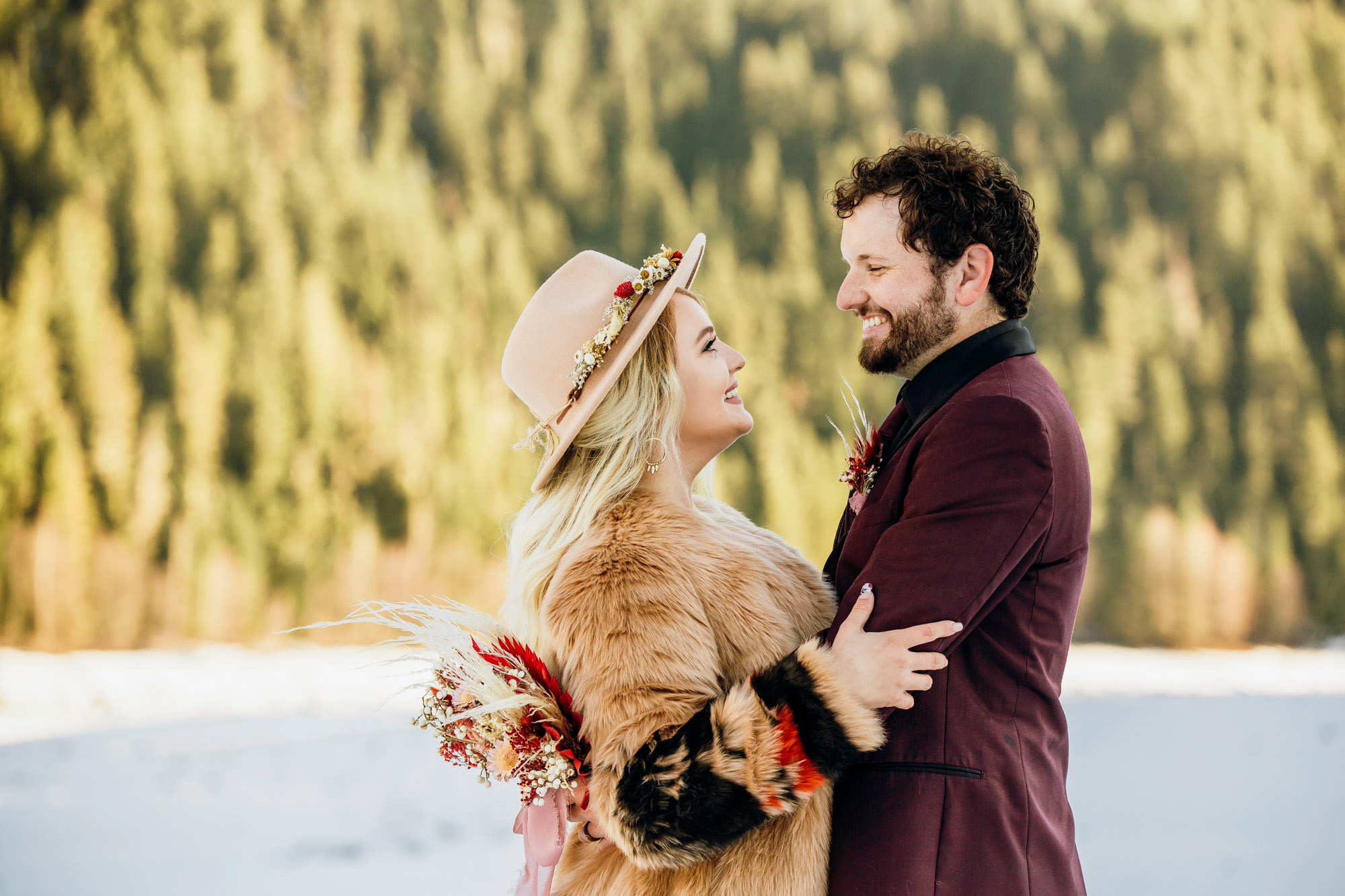 Snoqualmie Pass elopement by Seattle Wedding Photographer James Thomas Long Photography