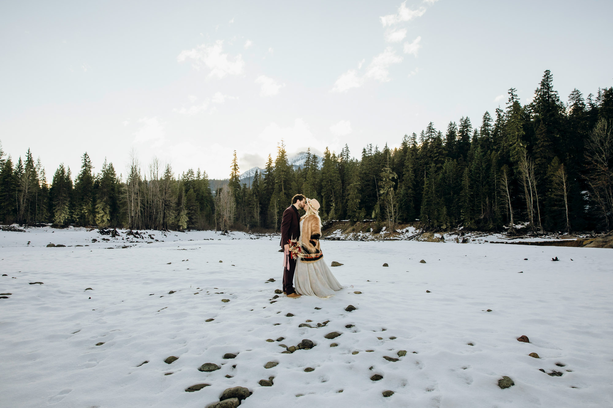 Snoqualmie Pass elopement by Seattle Wedding Photographer James Thomas Long Photography