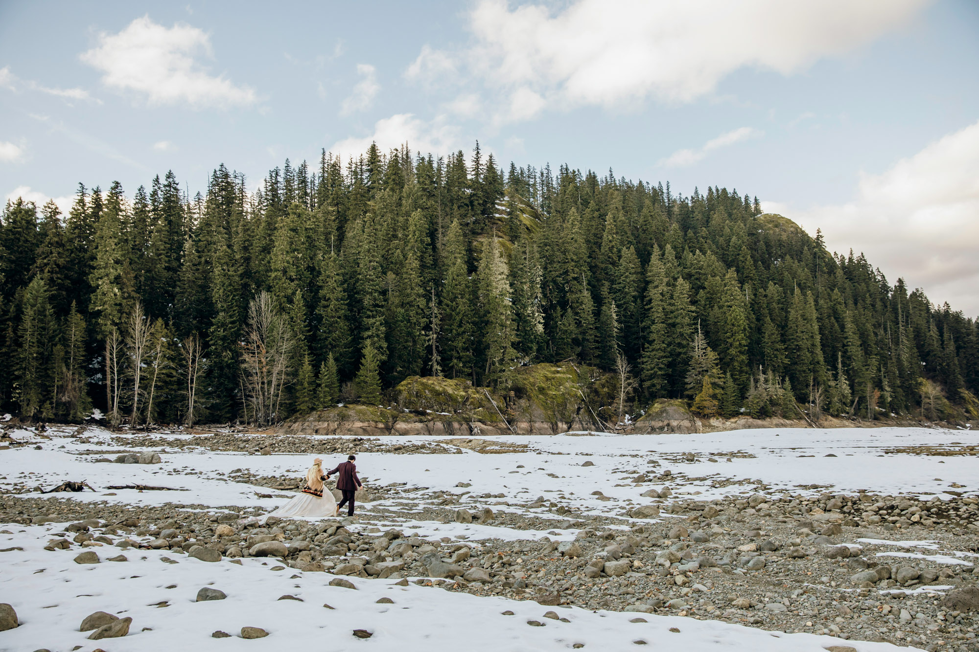 Snoqualmie Pass elopement by Seattle Wedding Photographer James Thomas Long Photography