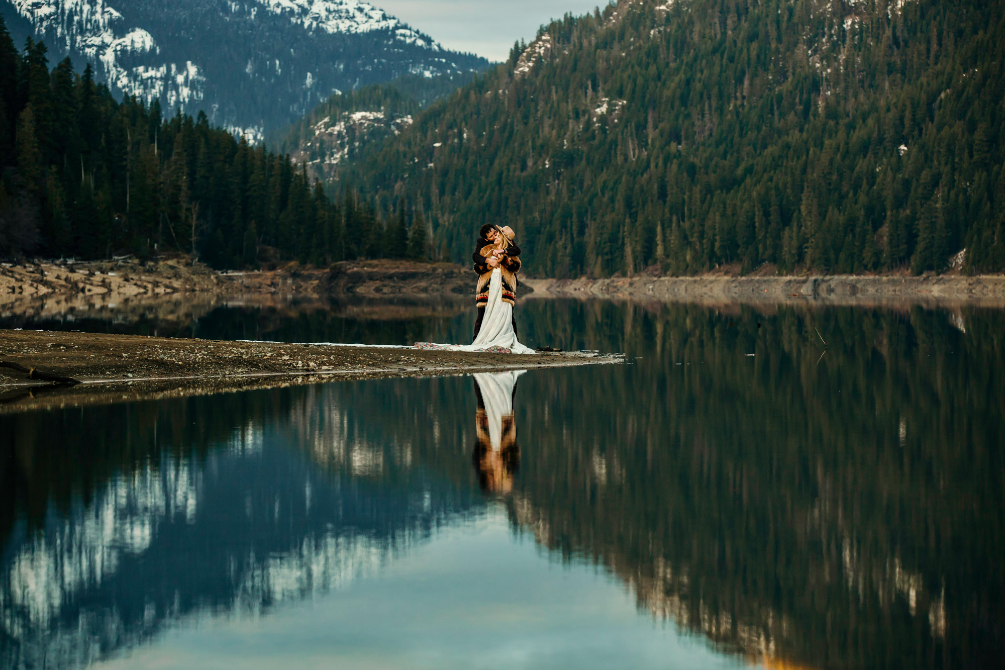 Snoqualmie Pass elopement by Seattle Wedding Photographer James Thomas Long Photography