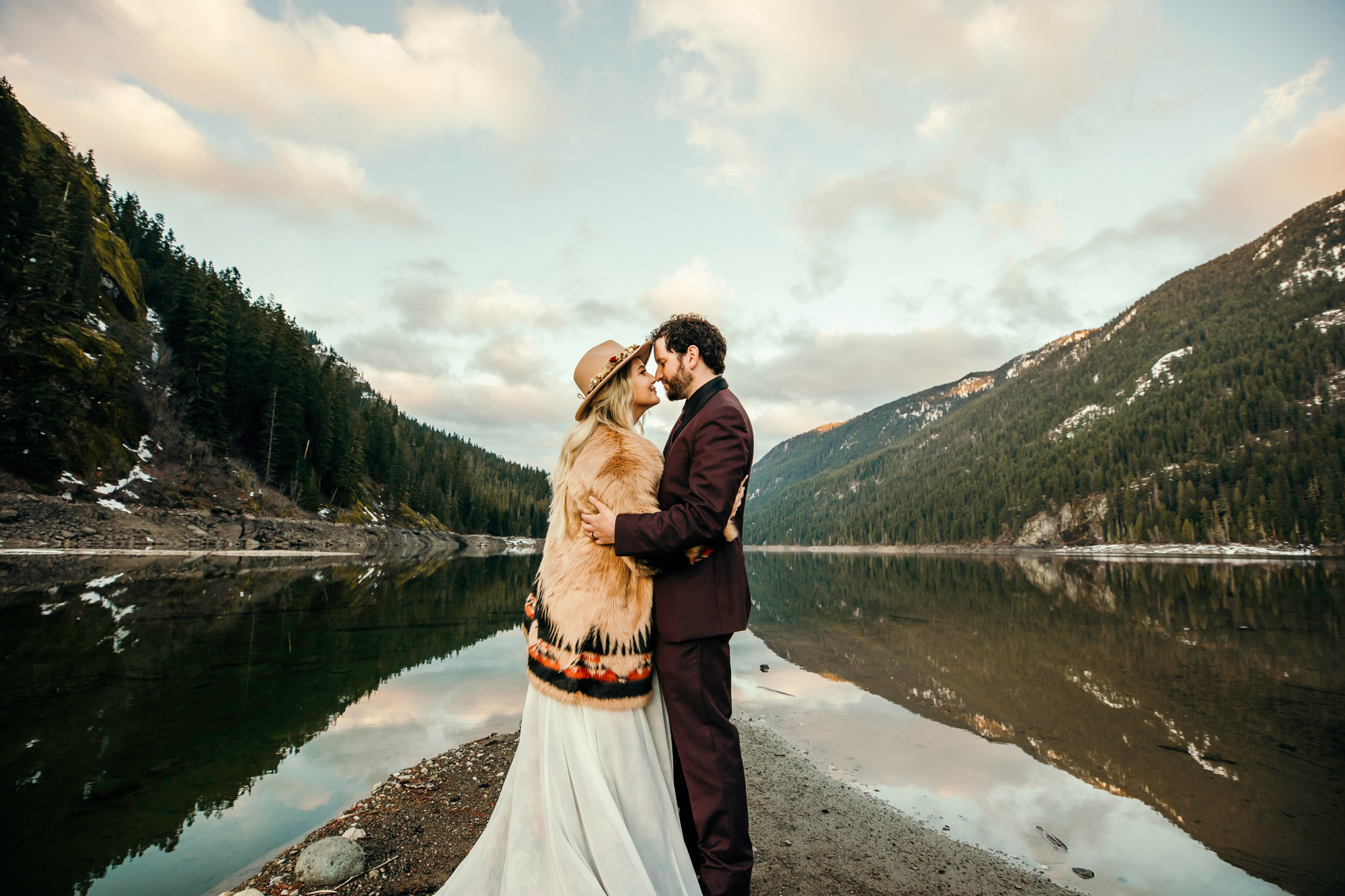 Snoqualmie Pass elopement by Seattle Wedding Photographer James Thomas Long Photography