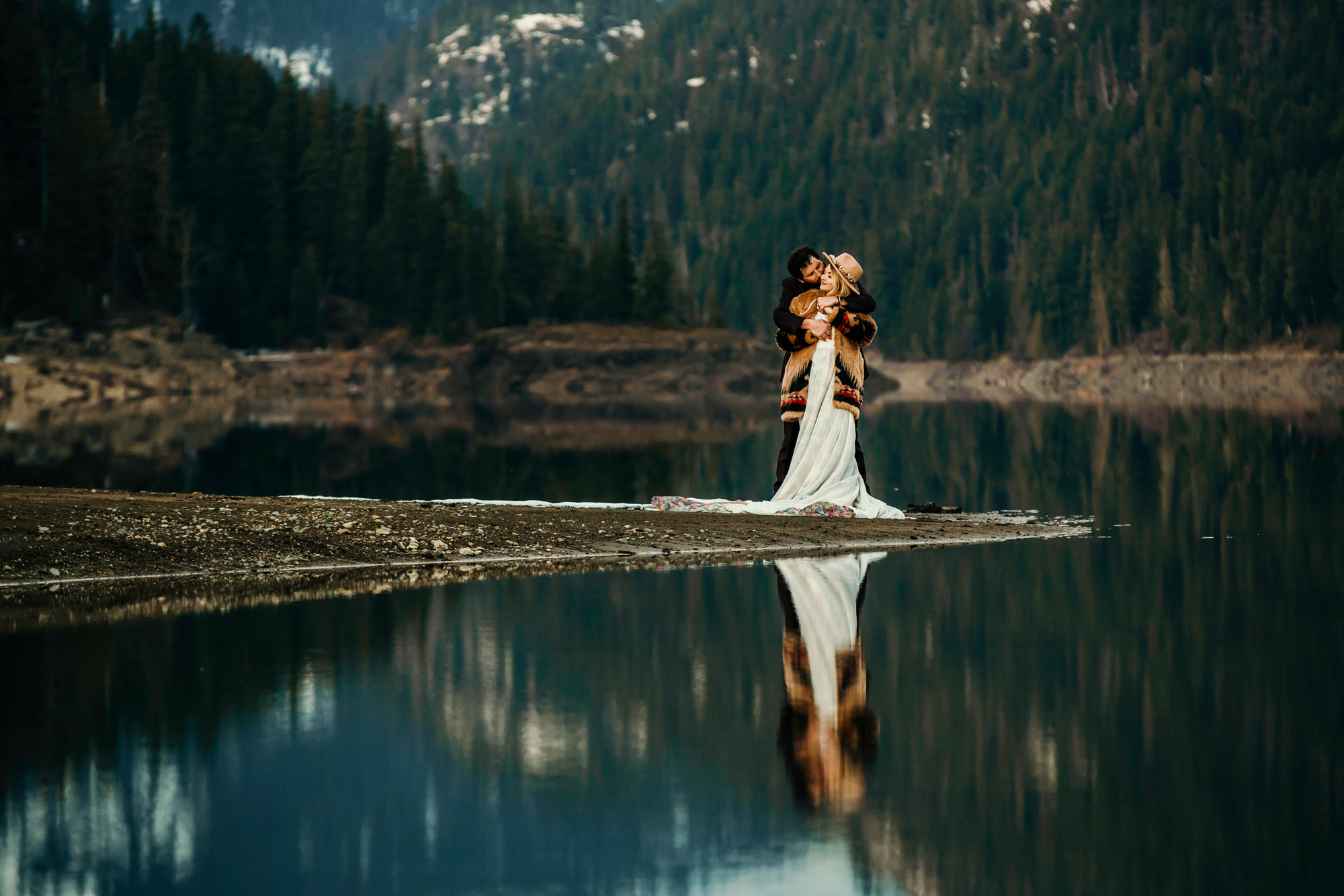 Snoqualmie Pass elopement by Seattle Wedding Photographer James Thomas Long Photography